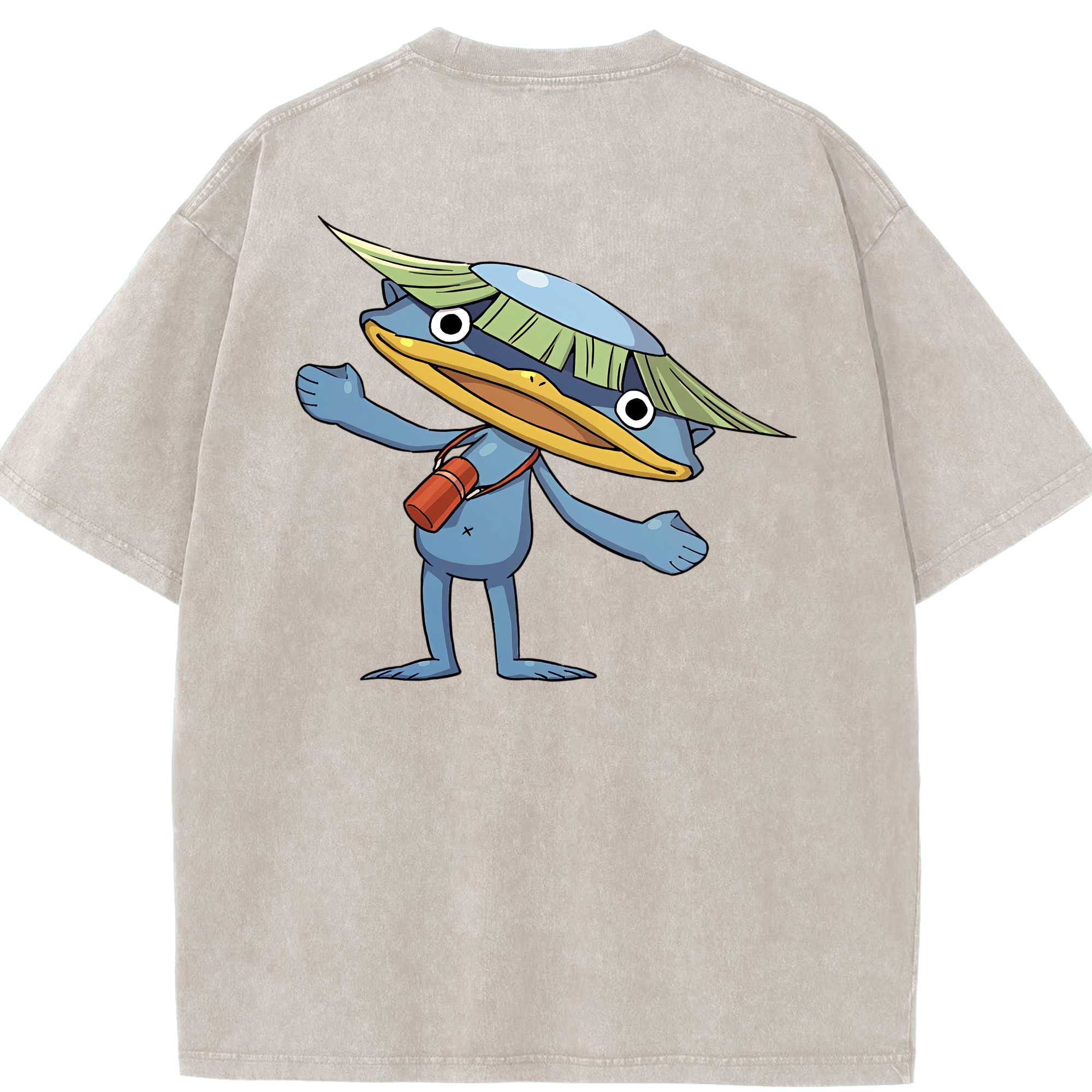（画像用） 妖怪ウォッチ Yo-kai Watch 綿100% ヴィンテージ風 半袖Tシャツ（背面プリント）