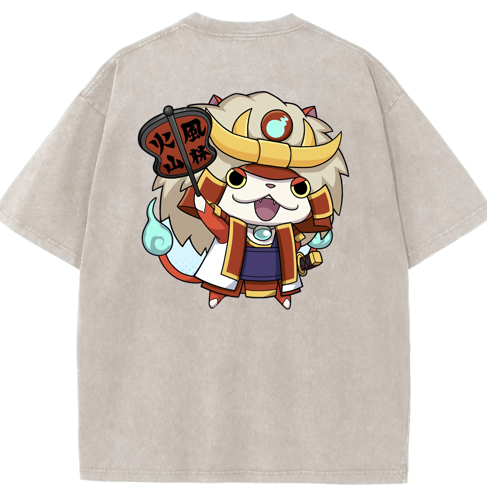（画像用） 妖怪ウォッチ Yo-kai Watch 綿100% ヴィンテージ風 半袖Tシャツ（背面プリント）