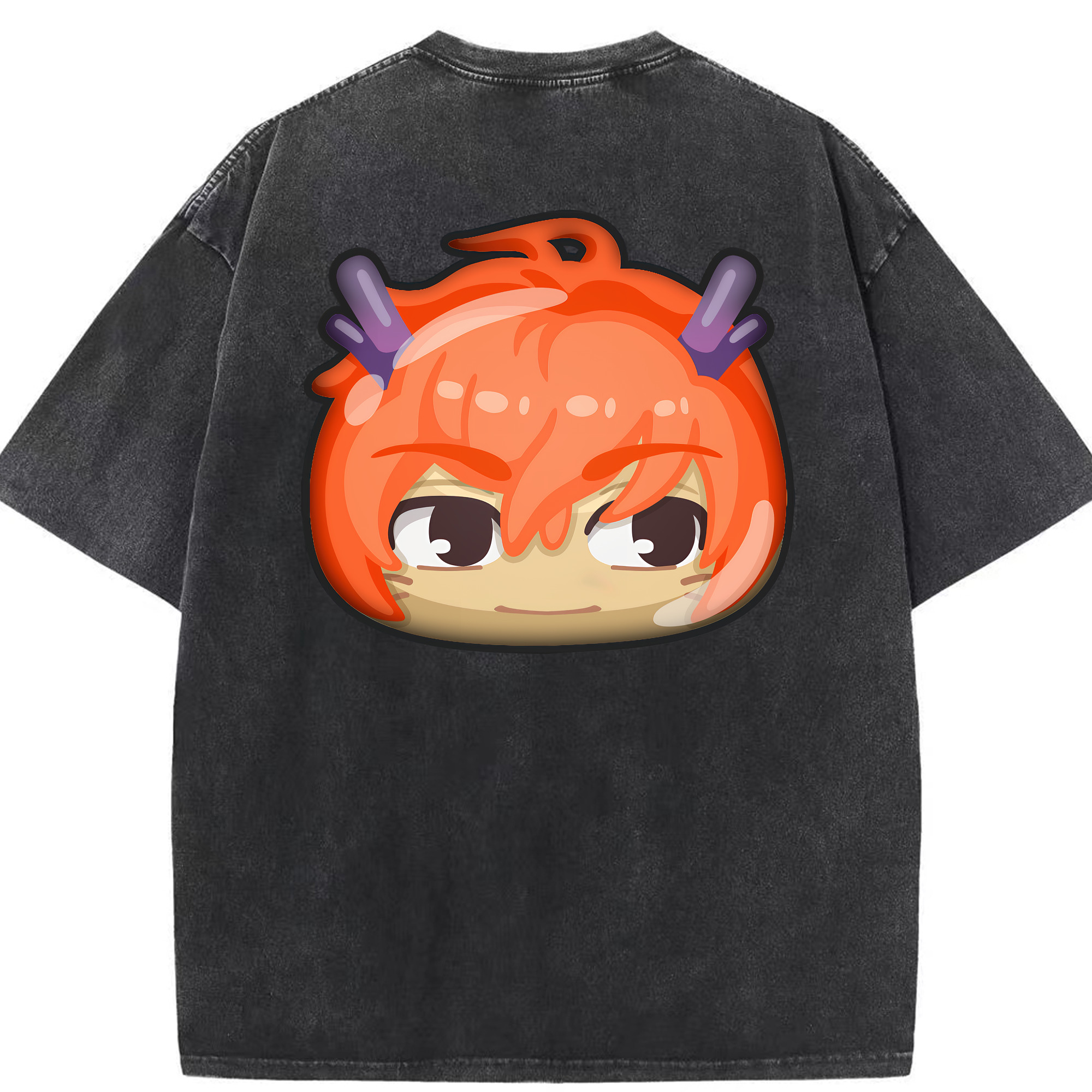 （画像用） 妖怪ウォッチ Yo-kai Watch 綿100% ヴィンテージ風 半袖Tシャツ（背面プリント）