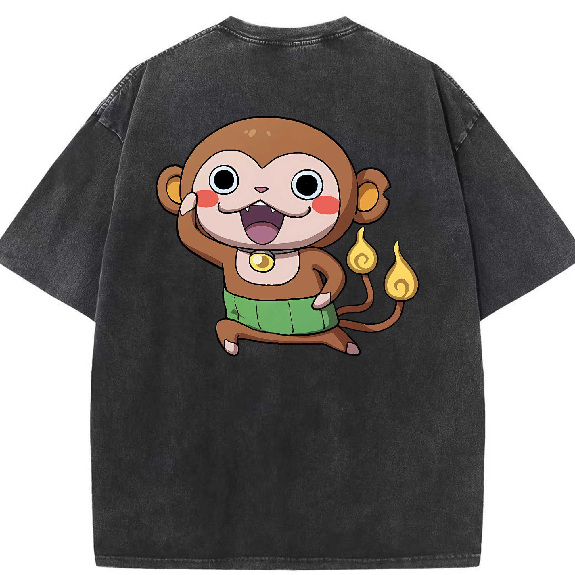 （画像用） 妖怪ウォッチ Yo-kai Watch 綿100% ヴィンテージ風 半袖Tシャツ（背面プリント）