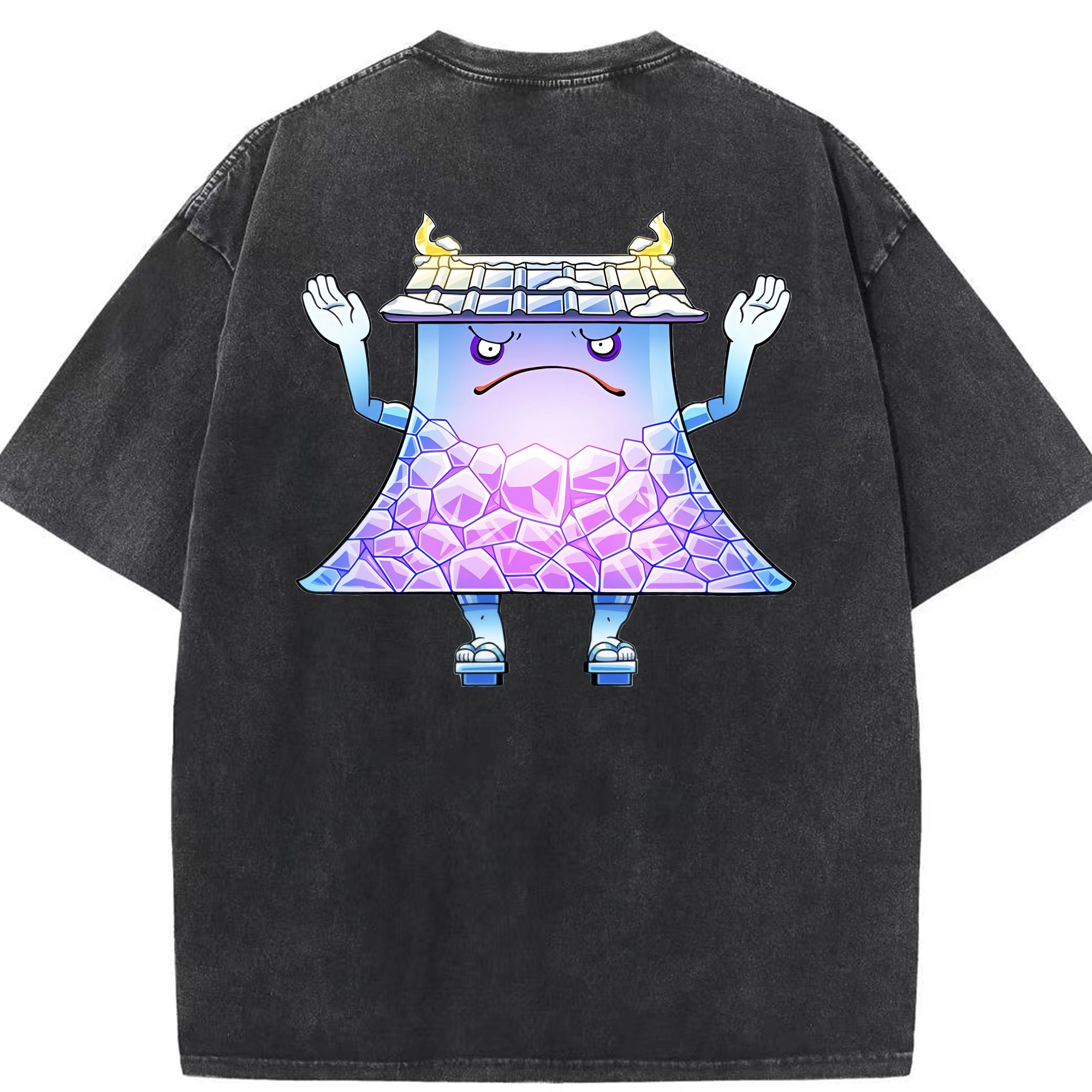 （画像用） 妖怪ウォッチ Yo-kai Watch 綿100% ヴィンテージ風 半袖Tシャツ（背面プリント）