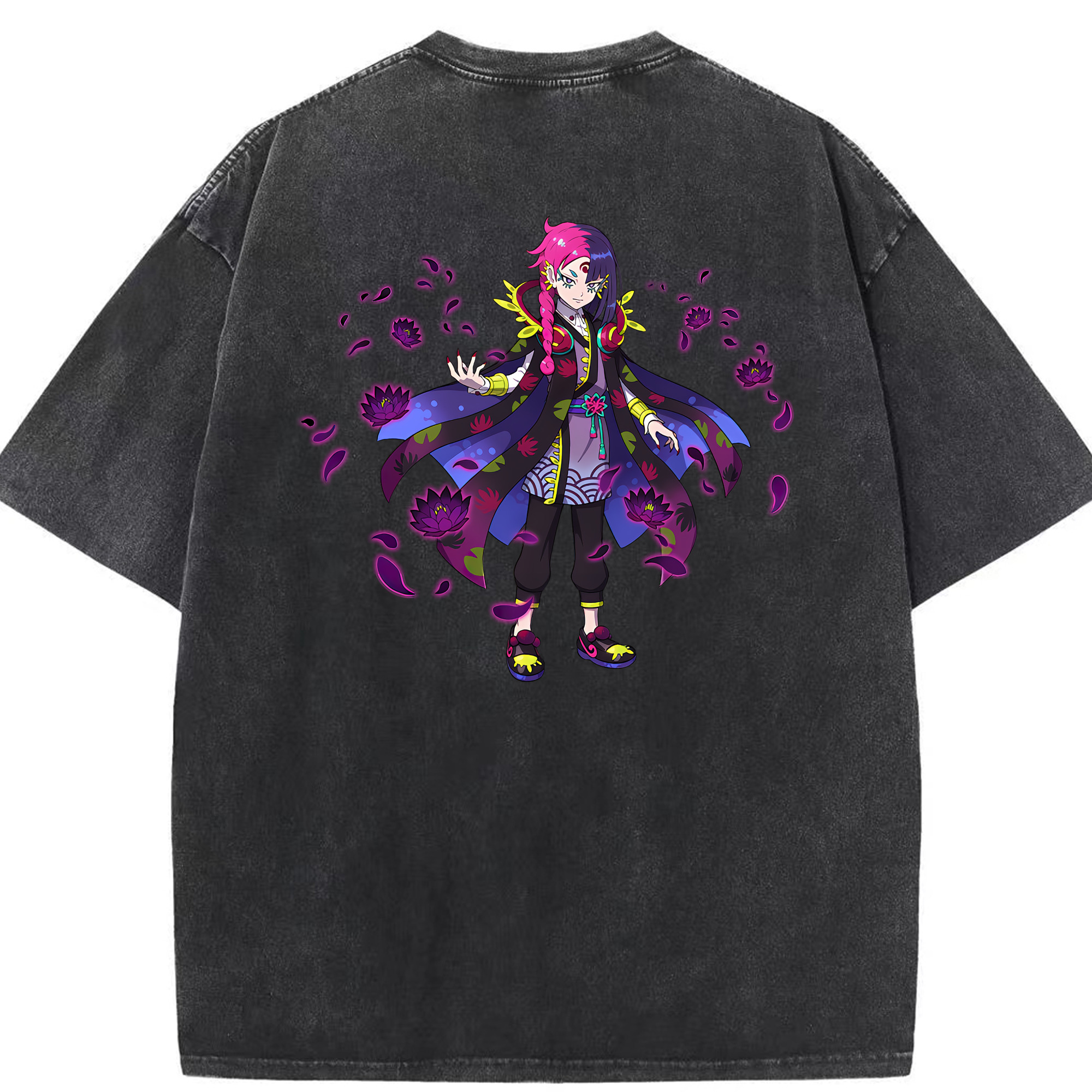 （画像用） 妖怪ウォッチ Yo-kai Watch 綿100% ヴィンテージ風 半袖Tシャツ（背面プリント）