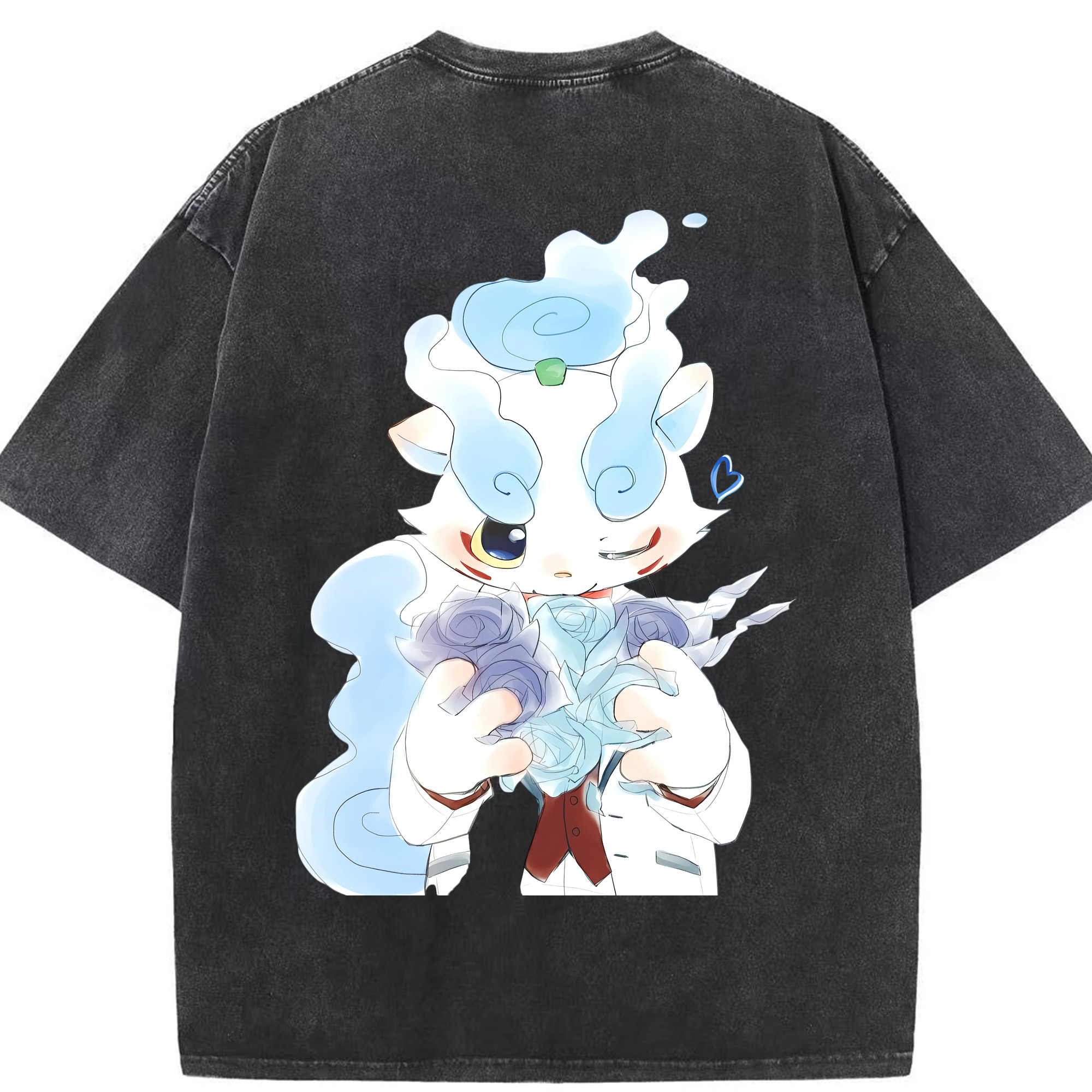（画像用） 妖怪ウォッチ Yo-kai Watch 綿100% ヴィンテージ風 半袖Tシャツ（背面プリント）