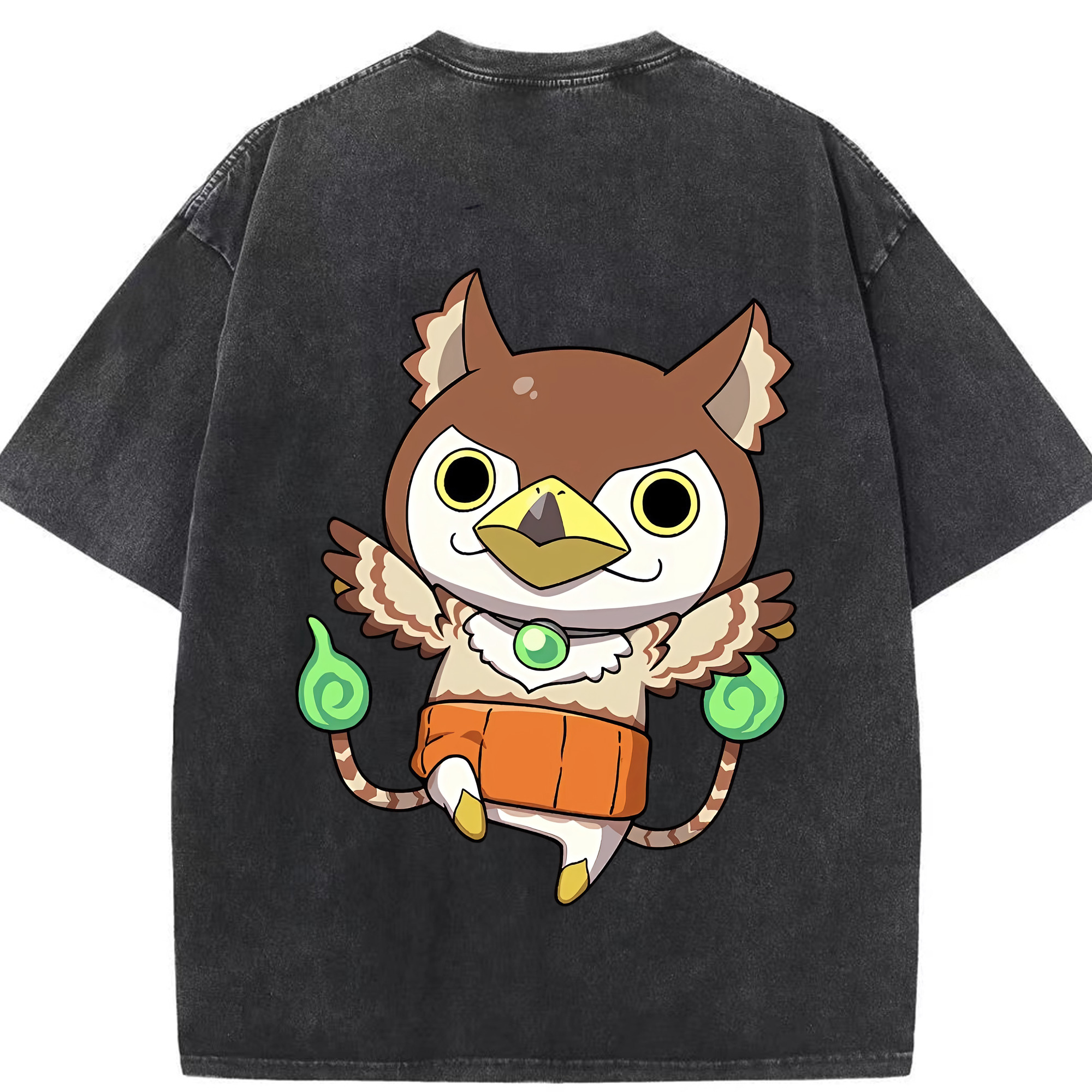 （画像用） 妖怪ウォッチ Yo-kai Watch 綿100% ヴィンテージ風 半袖Tシャツ（背面プリント）