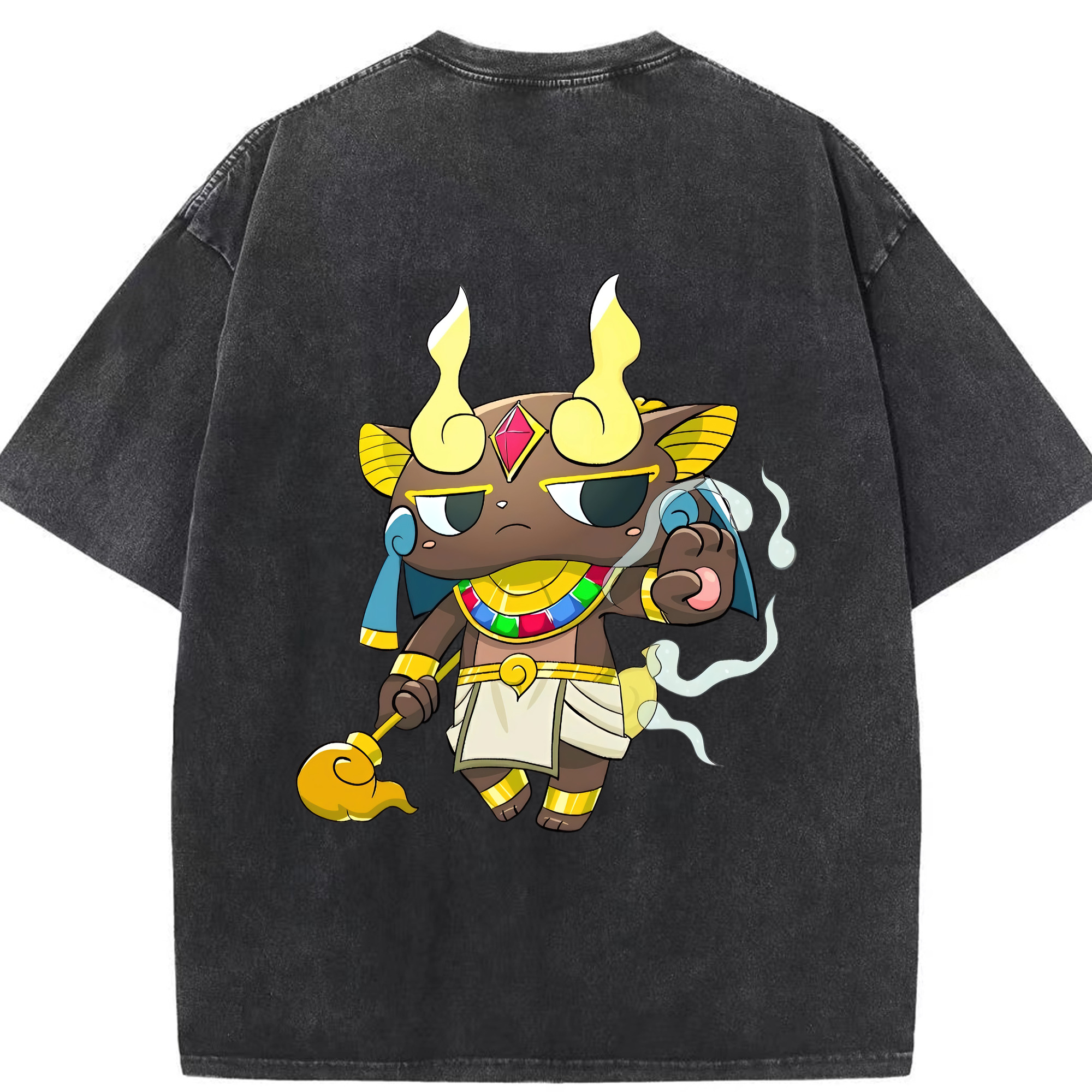 （画像用） 妖怪ウォッチ Yo-kai Watch 綿100% ヴィンテージ風 半袖Tシャツ（背面プリント）