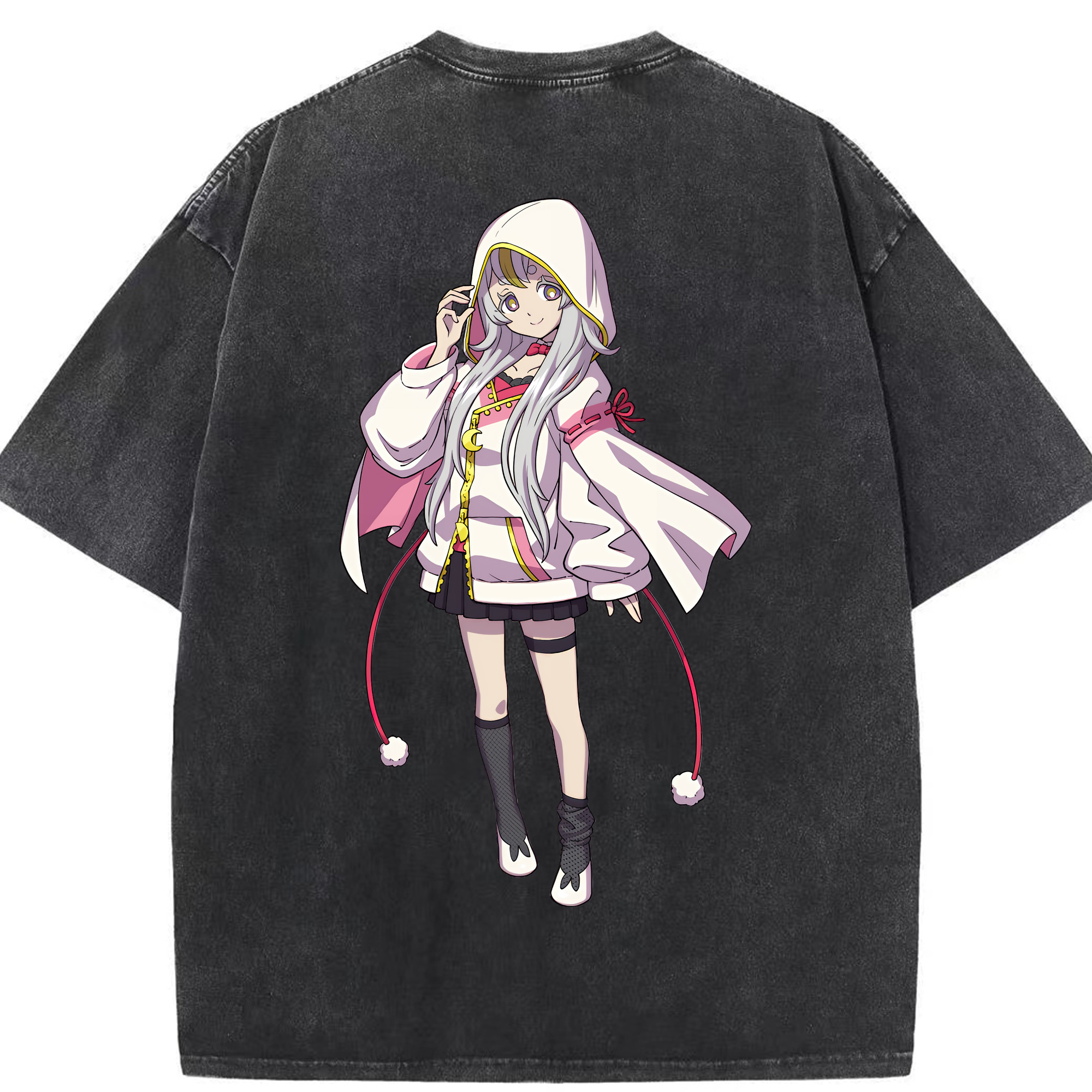 （画像用） 妖怪ウォッチ Yo-kai Watch 綿100% ヴィンテージ風 半袖Tシャツ（背面プリント）