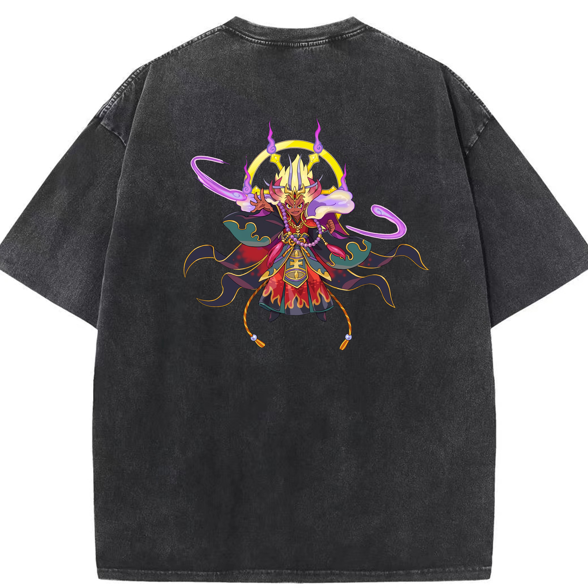 （画像用） 妖怪ウォッチ Yo-kai Watch 綿100% ヴィンテージ風 半袖Tシャツ（背面プリント）