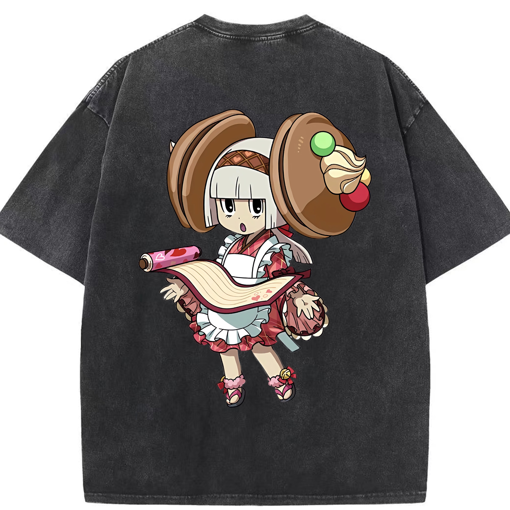 （画像用） 妖怪ウォッチ Yo-kai Watch 綿100% ヴィンテージ風 半袖Tシャツ（背面プリント）