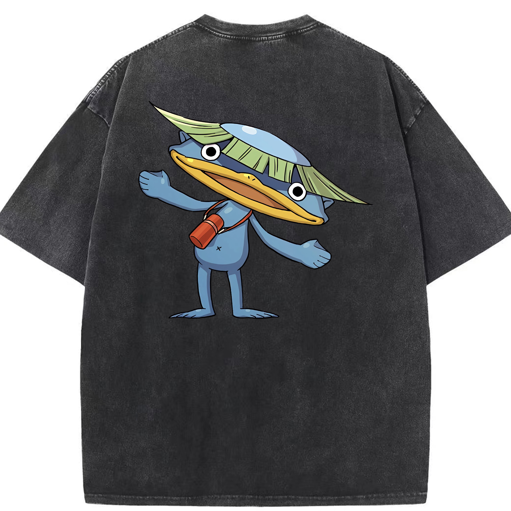 （画像用） 妖怪ウォッチ Yo-kai Watch 綿100% ヴィンテージ風 半袖Tシャツ（背面プリント）