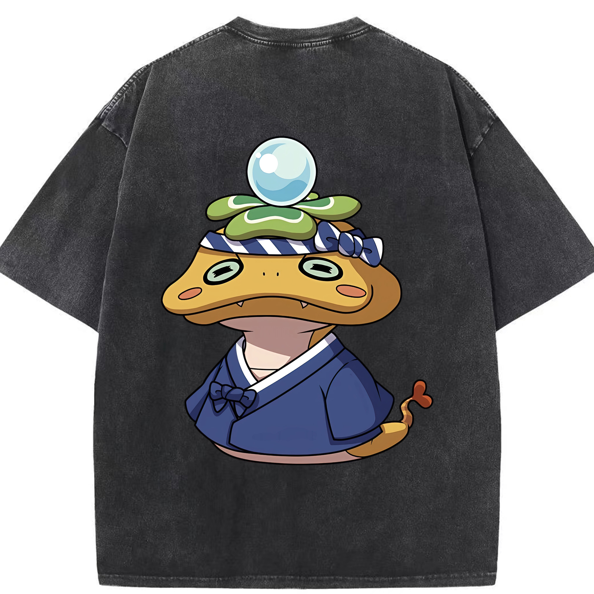 （画像用） 妖怪ウォッチ Yo-kai Watch 綿100% ヴィンテージ風 半袖Tシャツ（背面プリント）