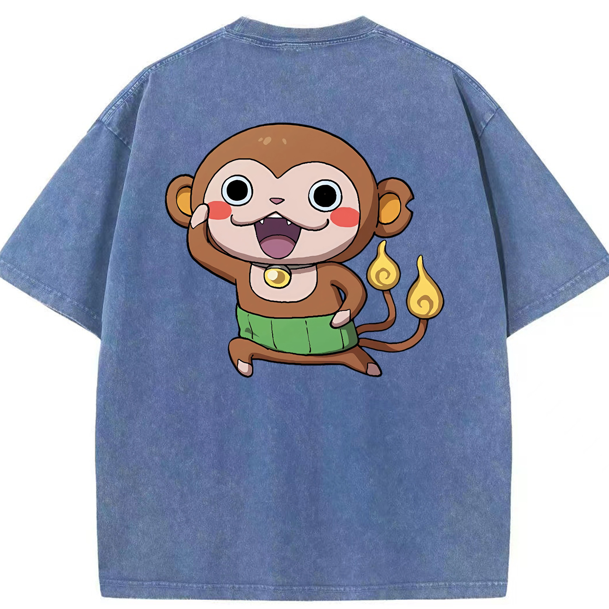 （画像用） 妖怪ウォッチ Yo-kai Watch 綿100% ヴィンテージ風 半袖Tシャツ（背面プリント）