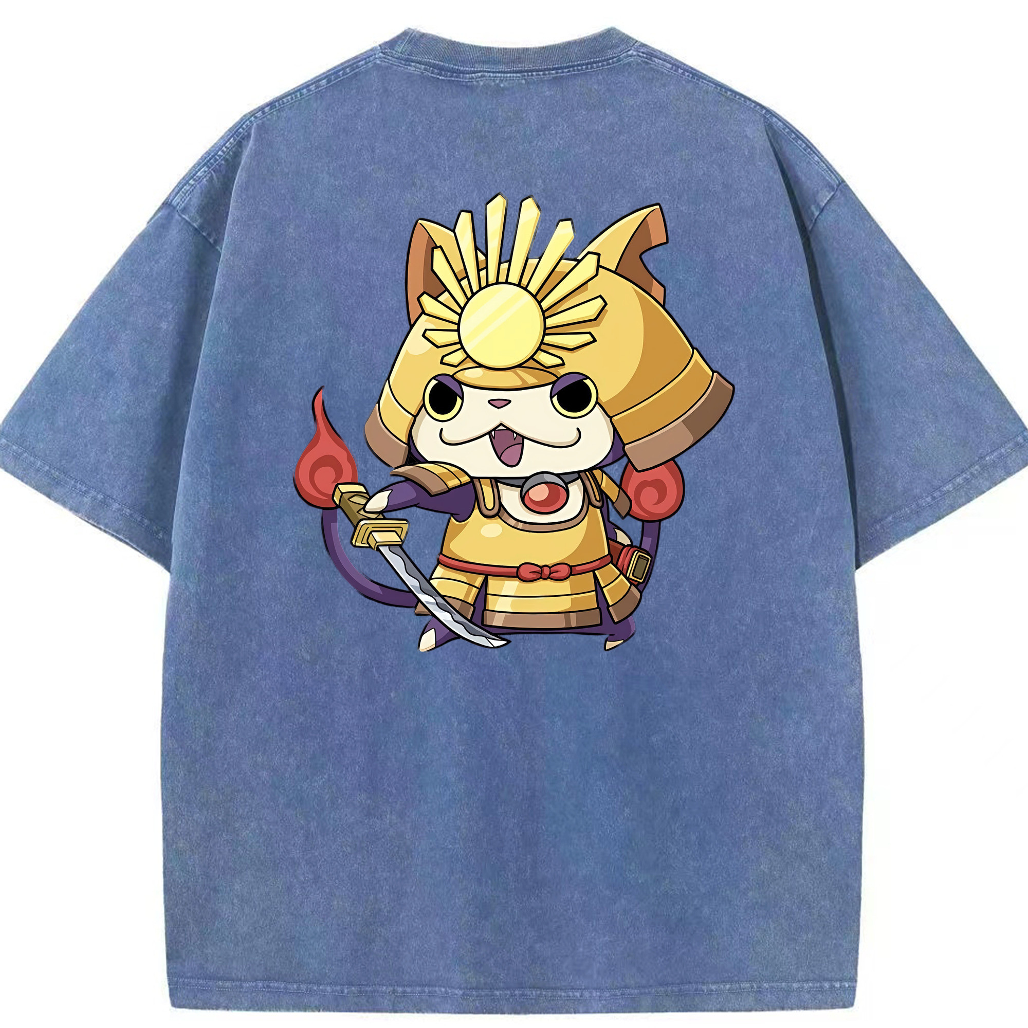 （画像用） 妖怪ウォッチ Yo-kai Watch 綿100% ヴィンテージ風 半袖Tシャツ（背面プリント）