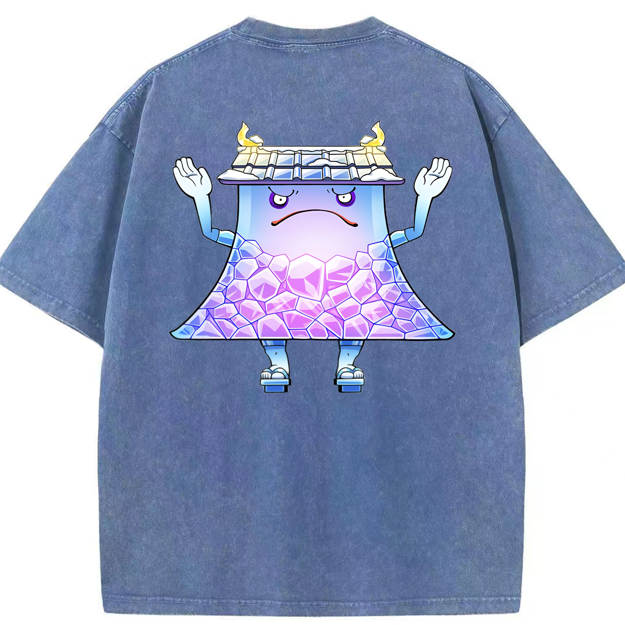 （画像用） 妖怪ウォッチ Yo-kai Watch 綿100% ヴィンテージ風 半袖Tシャツ（背面プリント）