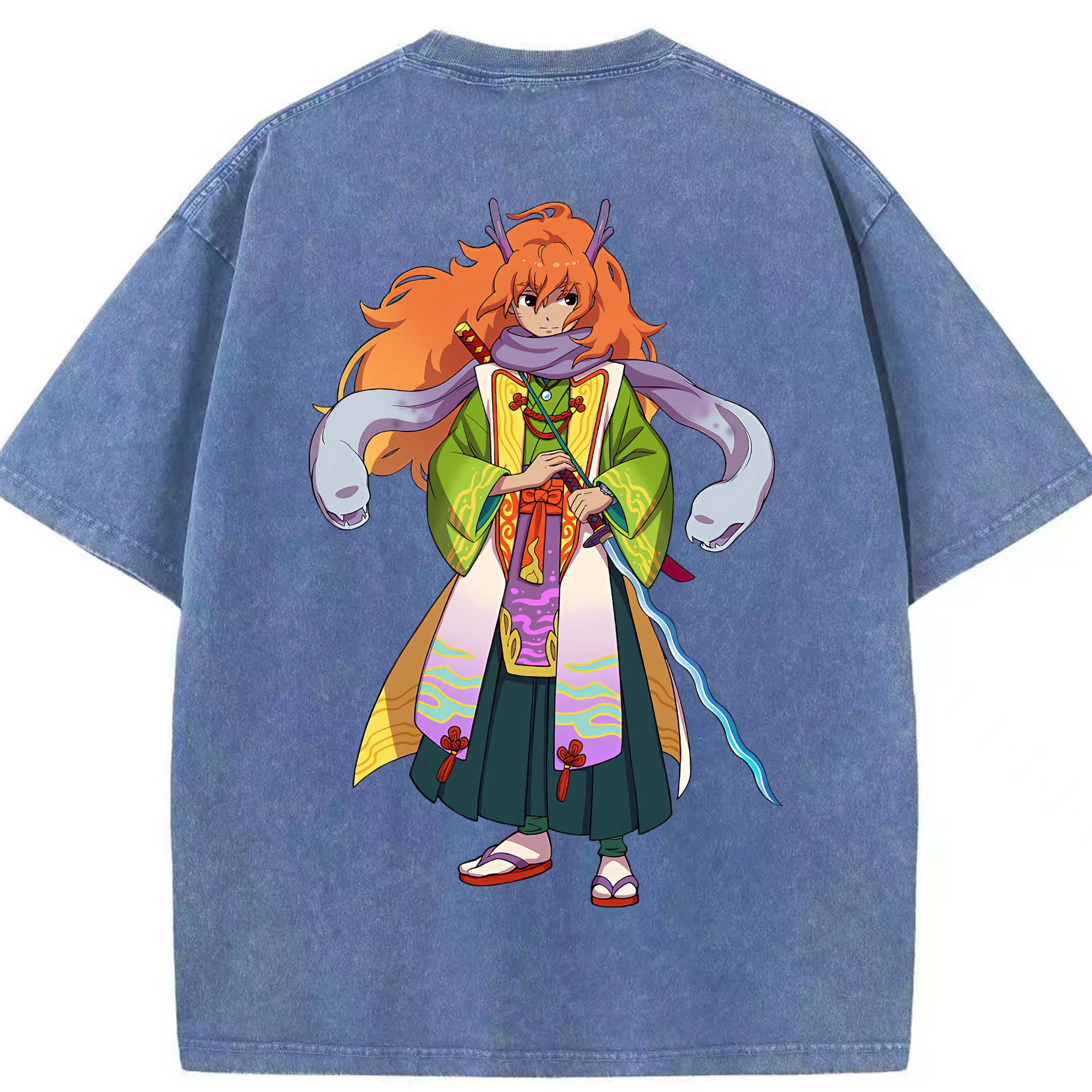 （画像用） 妖怪ウォッチ Yo-kai Watch 綿100% ヴィンテージ風 半袖Tシャツ（背面プリント）