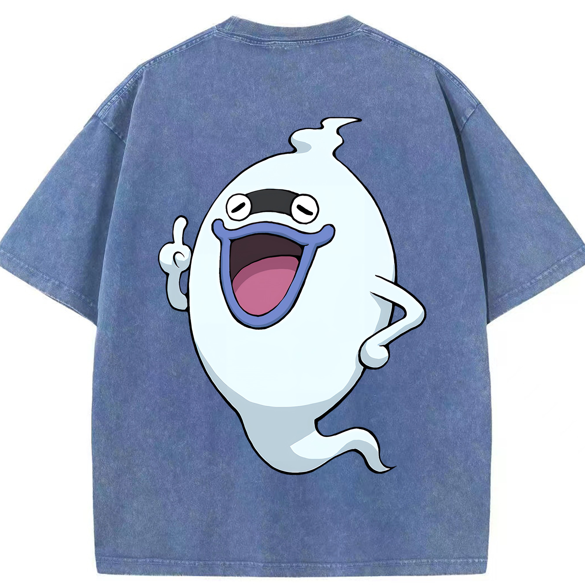 （画像用） 妖怪ウォッチ Yo-kai Watch 綿100% ヴィンテージ風 半袖Tシャツ（背面プリント）