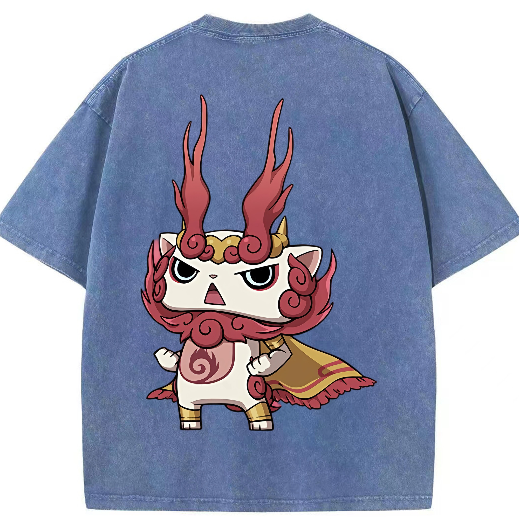 （画像用） 妖怪ウォッチ Yo-kai Watch 綿100% ヴィンテージ風 半袖Tシャツ（背面プリント）
