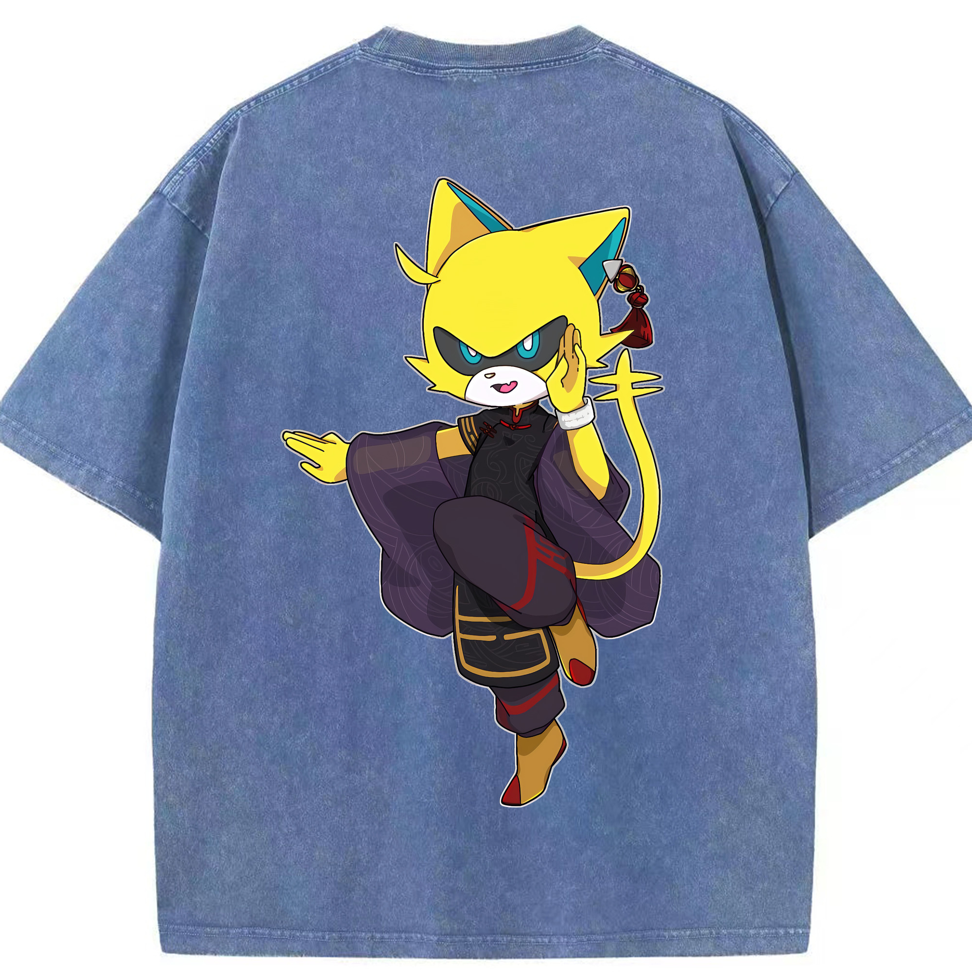 （画像用） 妖怪ウォッチ Yo-kai Watch 綿100% ヴィンテージ風 半袖Tシャツ（背面プリント）