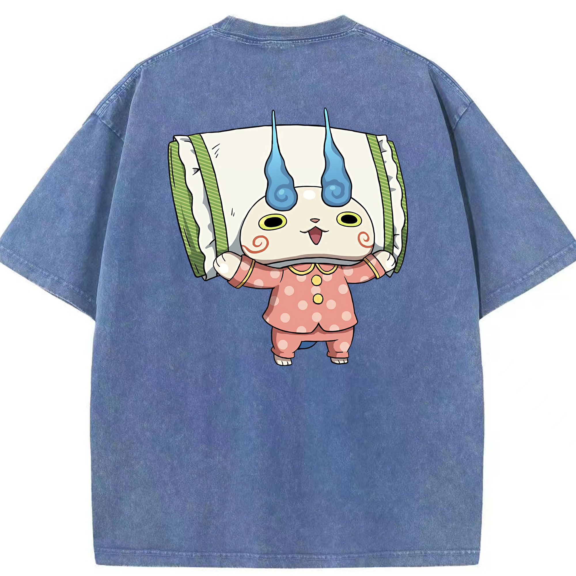 （画像用） 妖怪ウォッチ Yo-kai Watch 綿100% ヴィンテージ風 半袖Tシャツ（背面プリント）