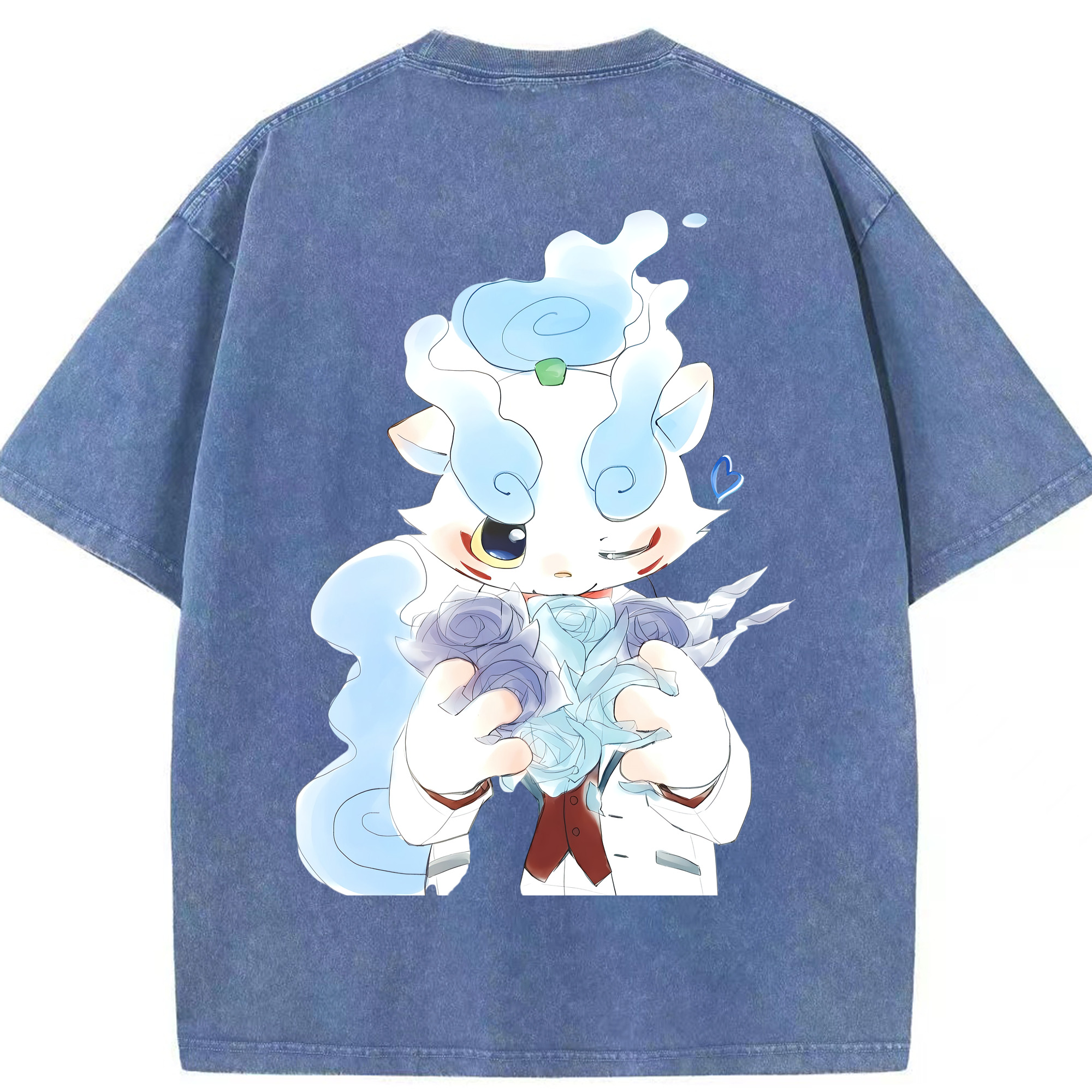 （画像用） 妖怪ウォッチ Yo-kai Watch 綿100% ヴィンテージ風 半袖Tシャツ（背面プリント）