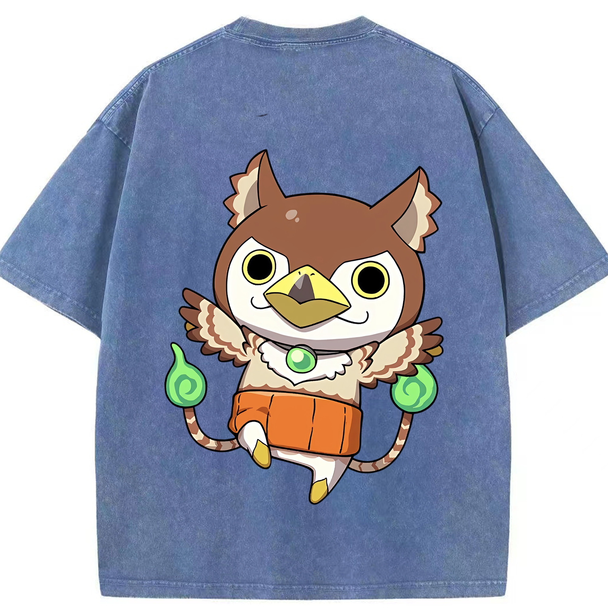 （画像用） 妖怪ウォッチ Yo-kai Watch 綿100% ヴィンテージ風 半袖Tシャツ（背面プリント）