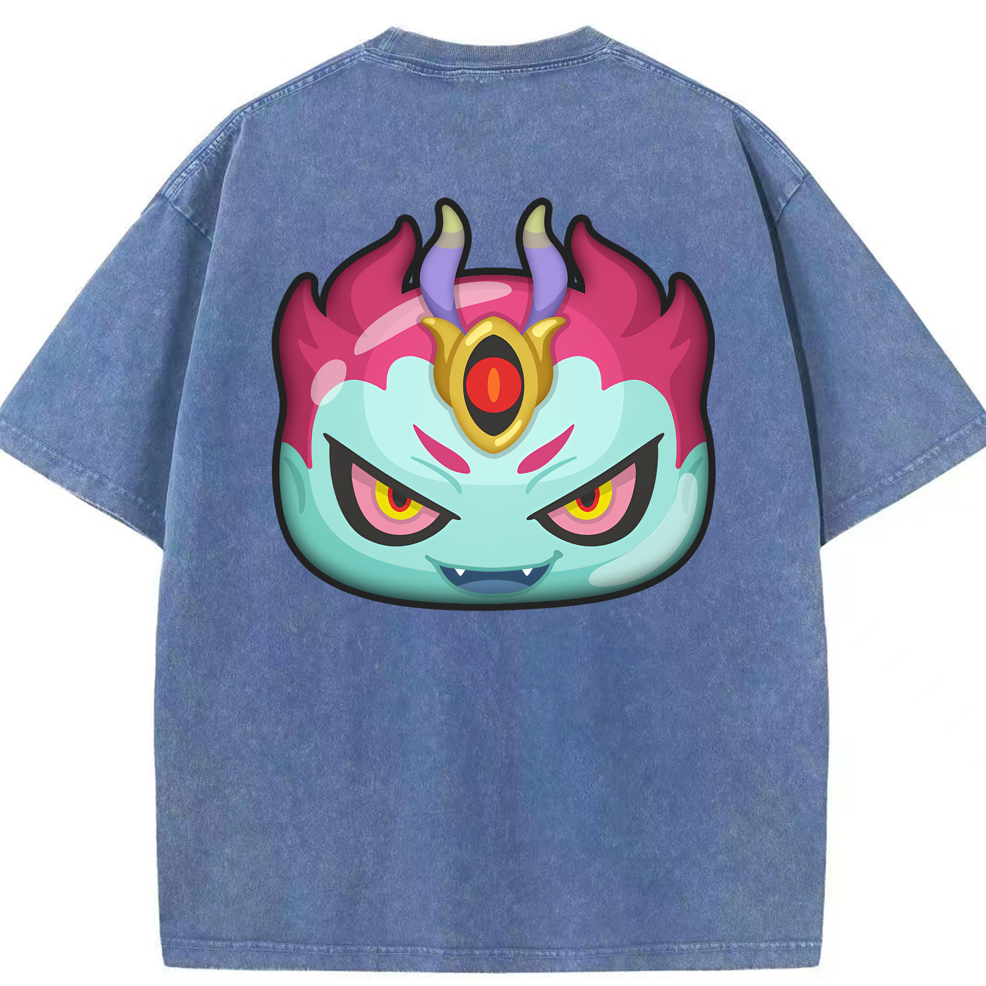（画像用） 妖怪ウォッチ Yo-kai Watch 綿100% ヴィンテージ風 半袖Tシャツ（背面プリント）