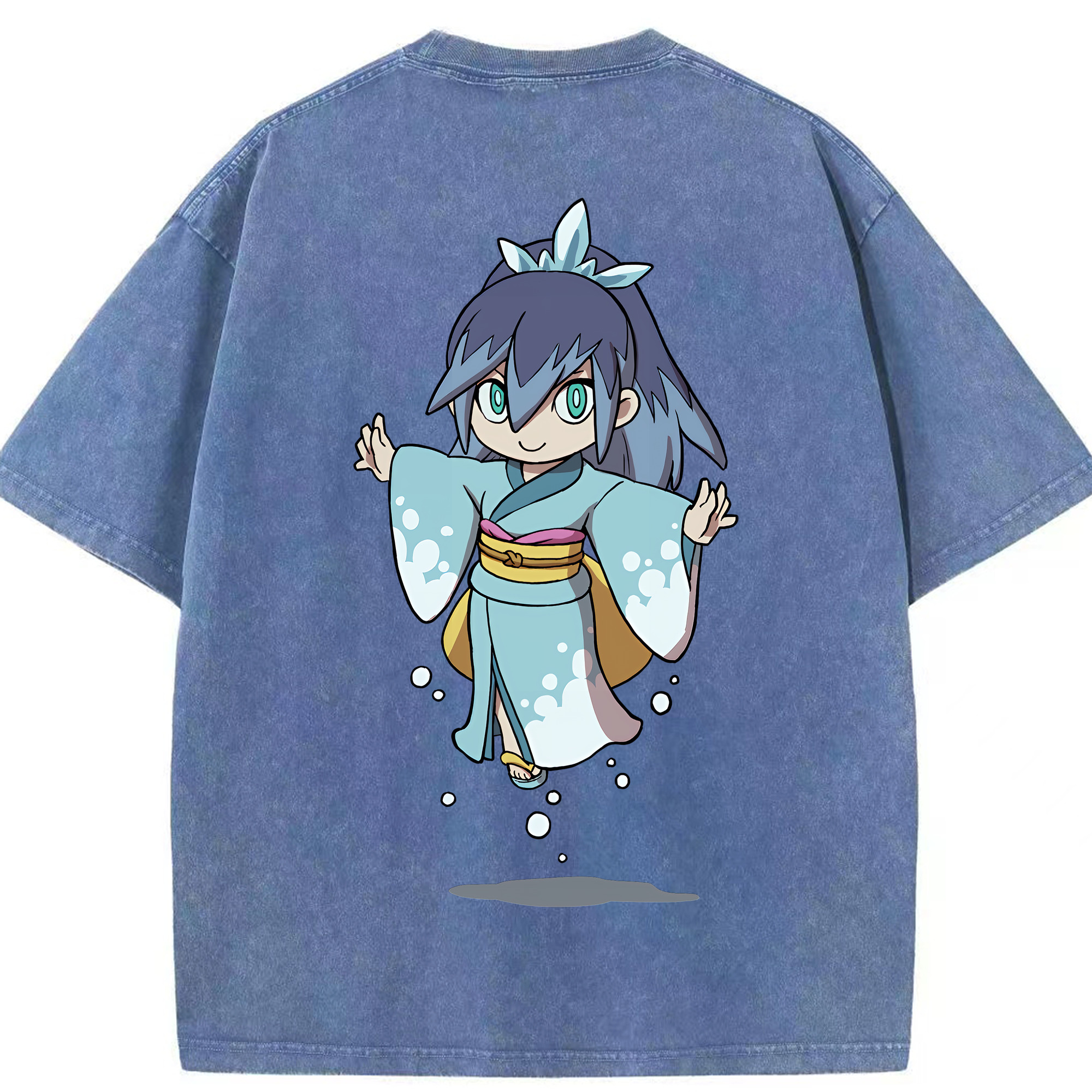 （画像用） 妖怪ウォッチ Yo-kai Watch 綿100% ヴィンテージ風 半袖Tシャツ（背面プリント）