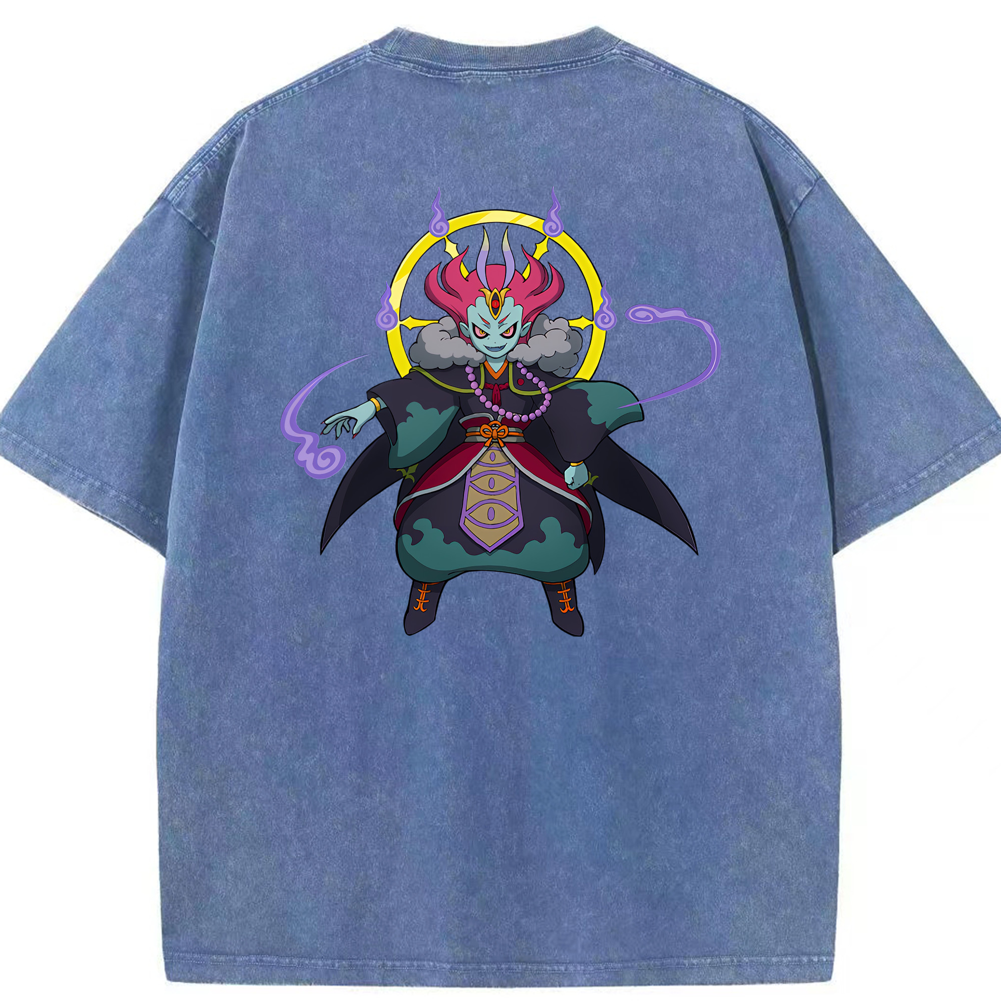 （画像用） 妖怪ウォッチ Yo-kai Watch 綿100% ヴィンテージ風 半袖Tシャツ（背面プリント）