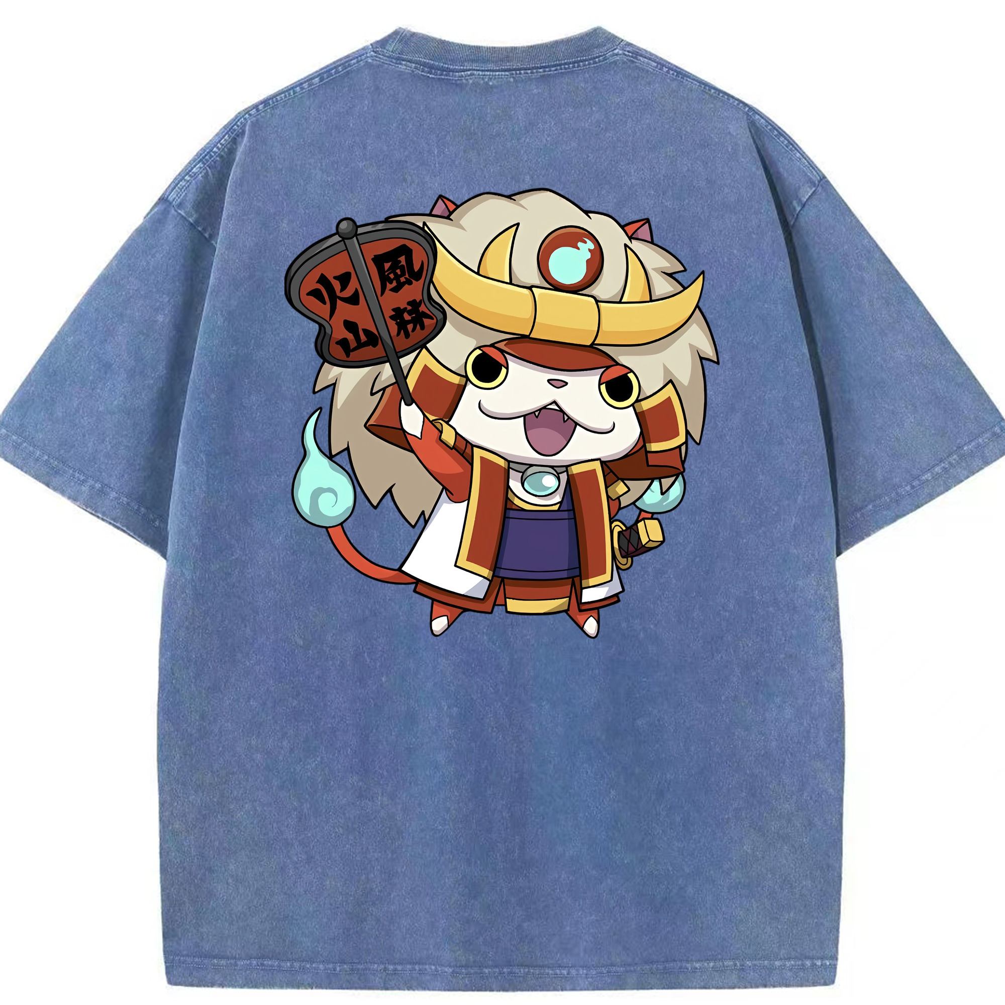 （画像用） 妖怪ウォッチ Yo-kai Watch 綿100% ヴィンテージ風 半袖Tシャツ（背面プリント）