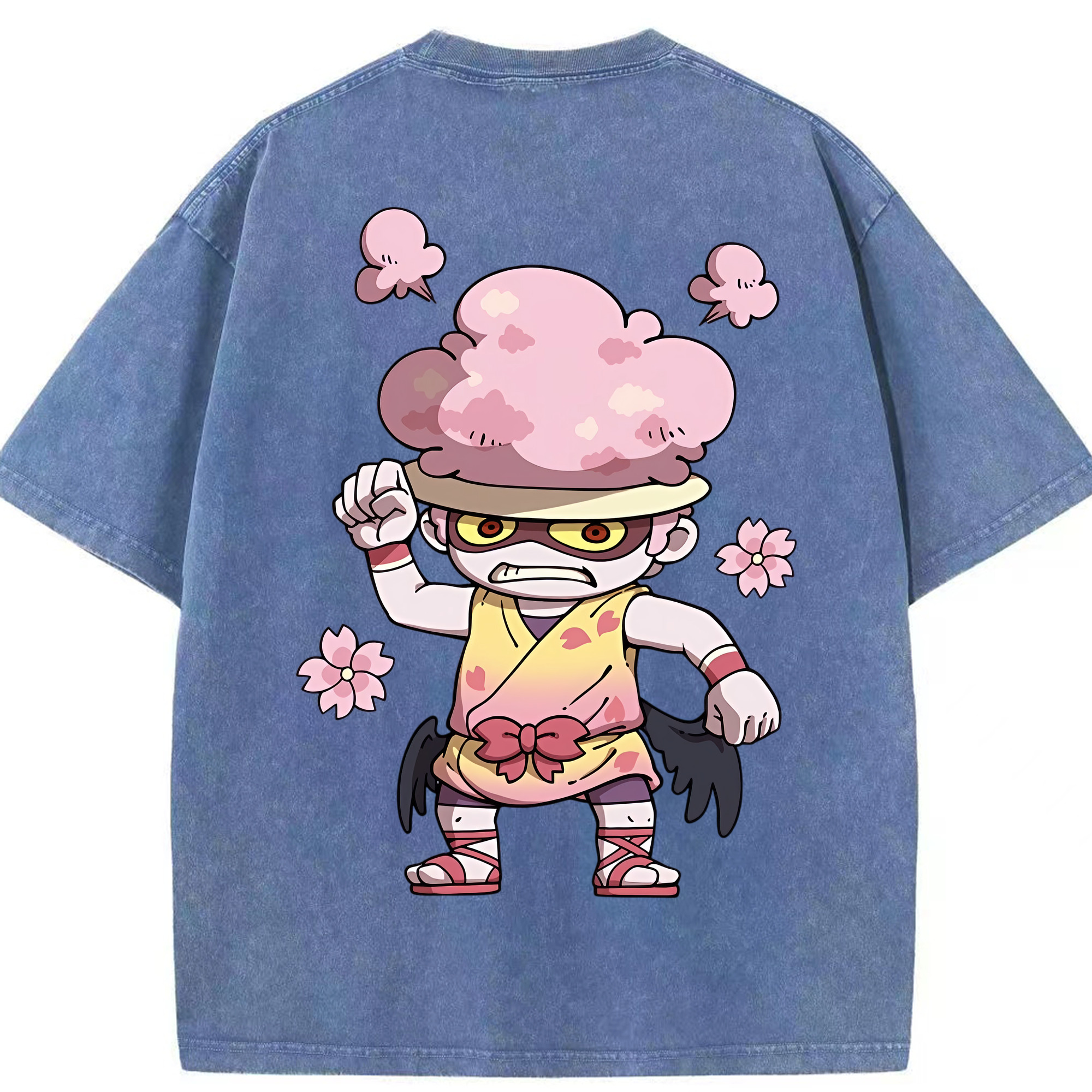 （画像用） 妖怪ウォッチ Yo-kai Watch 綿100% ヴィンテージ風 半袖Tシャツ（背面プリント）