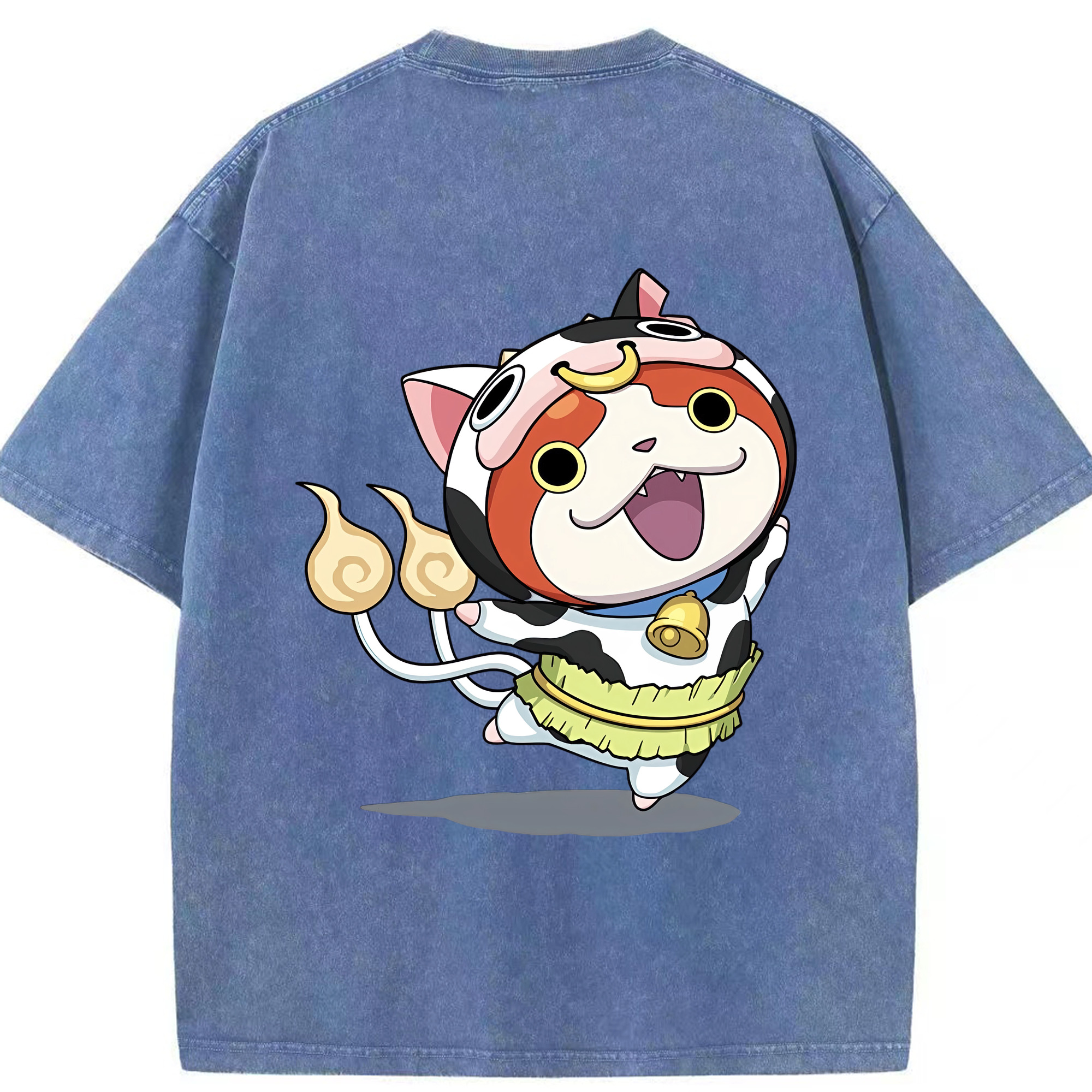 （画像用） 妖怪ウォッチ Yo-kai Watch 綿100% ヴィンテージ風 半袖Tシャツ（背面プリント）