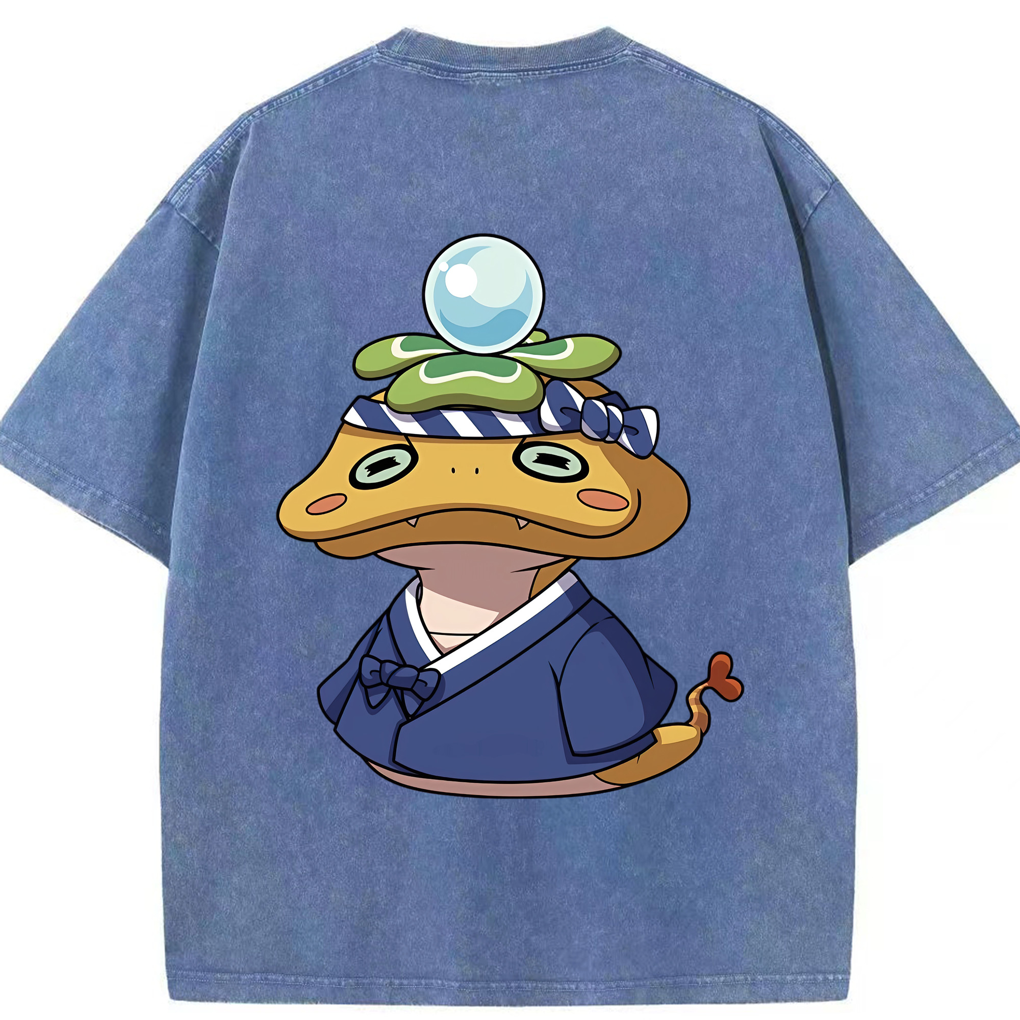 （画像用） 妖怪ウォッチ Yo-kai Watch 綿100% ヴィンテージ風 半袖Tシャツ（背面プリント）