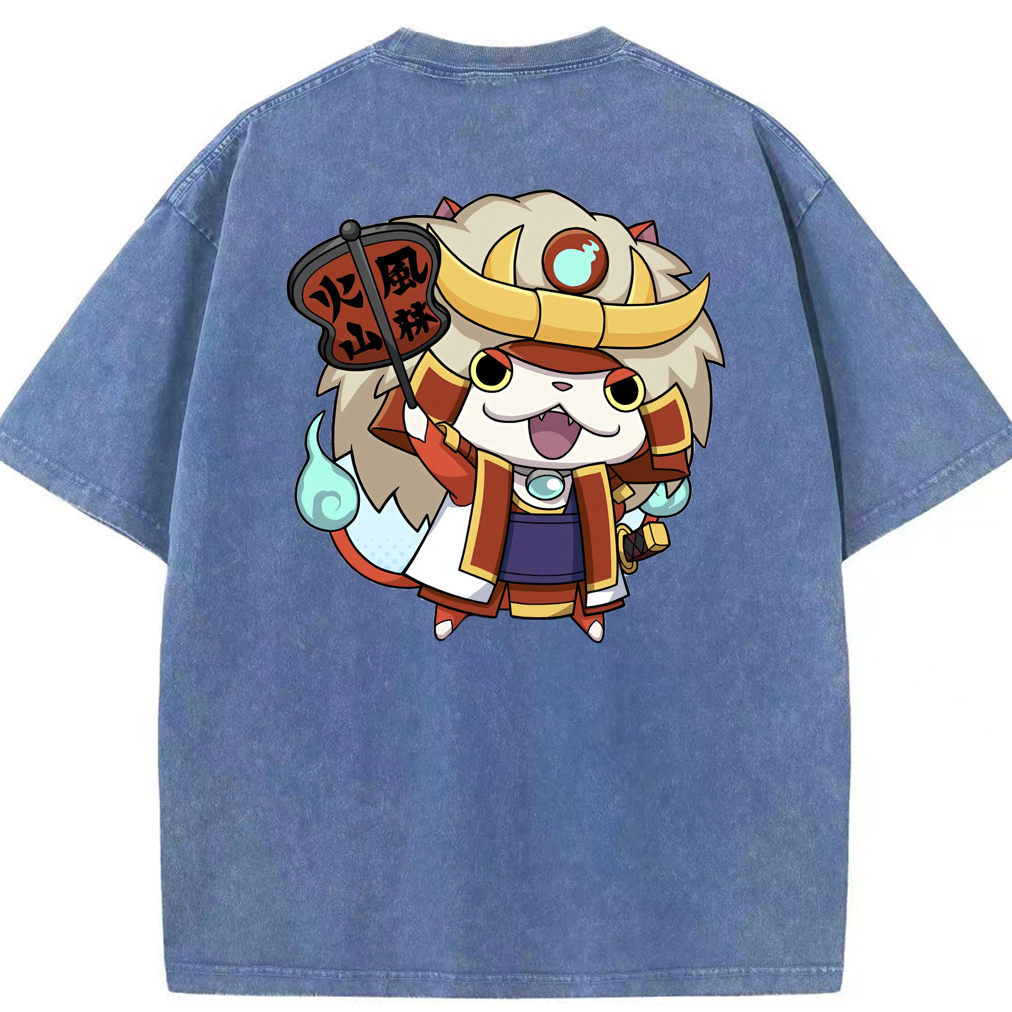 （画像用） 妖怪ウォッチ Yo-kai Watch 綿100% ヴィンテージ風 半袖Tシャツ（背面プリント）