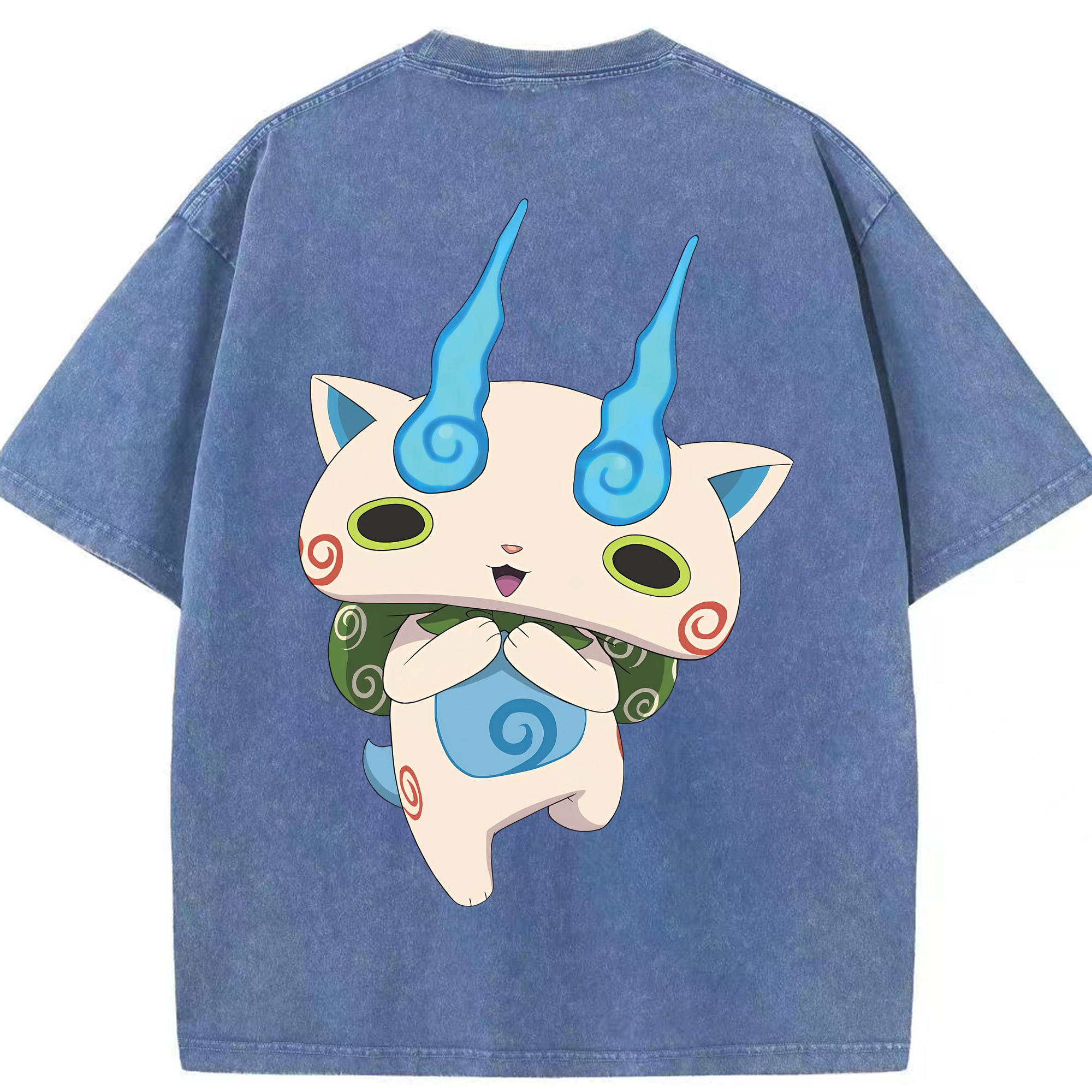 （画像用） 妖怪ウォッチ Yo-kai Watch 綿100% ヴィンテージ風 半袖Tシャツ（背面プリント）