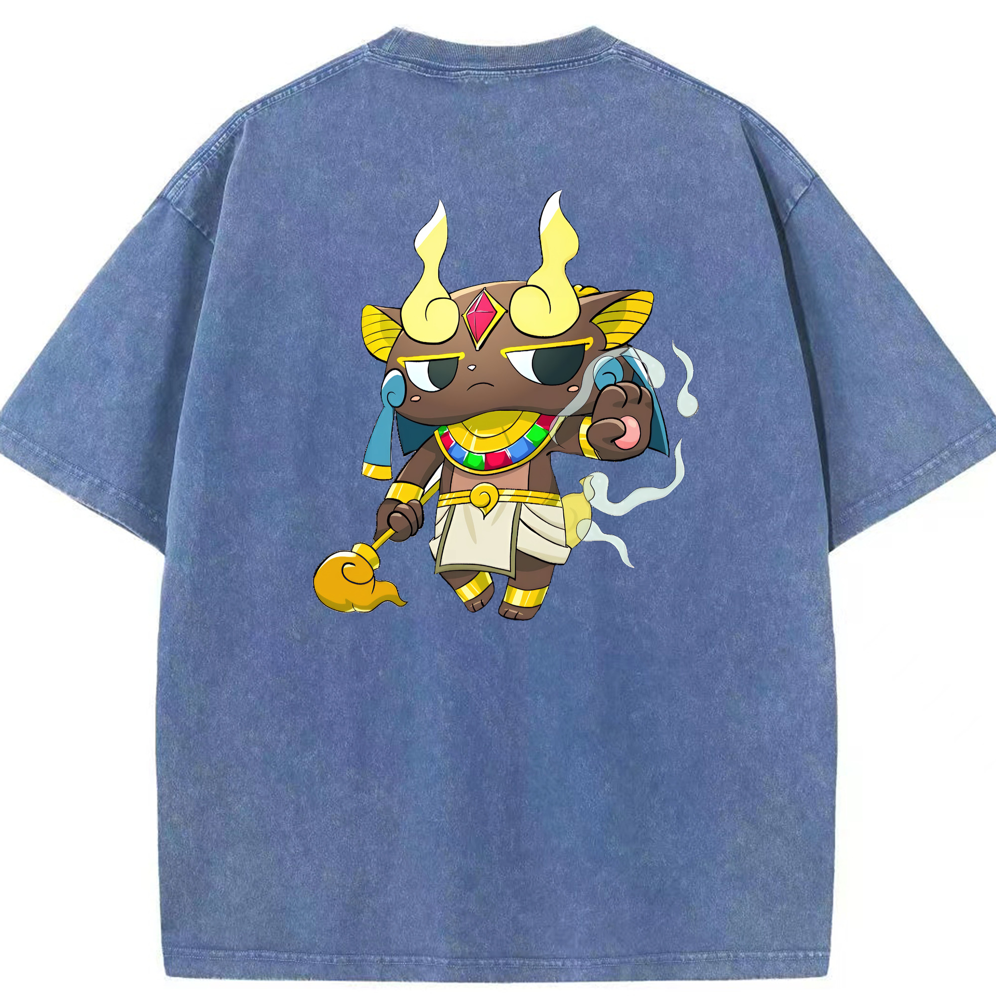（画像用） 妖怪ウォッチ Yo-kai Watch 綿100% ヴィンテージ風 半袖Tシャツ（背面プリント）