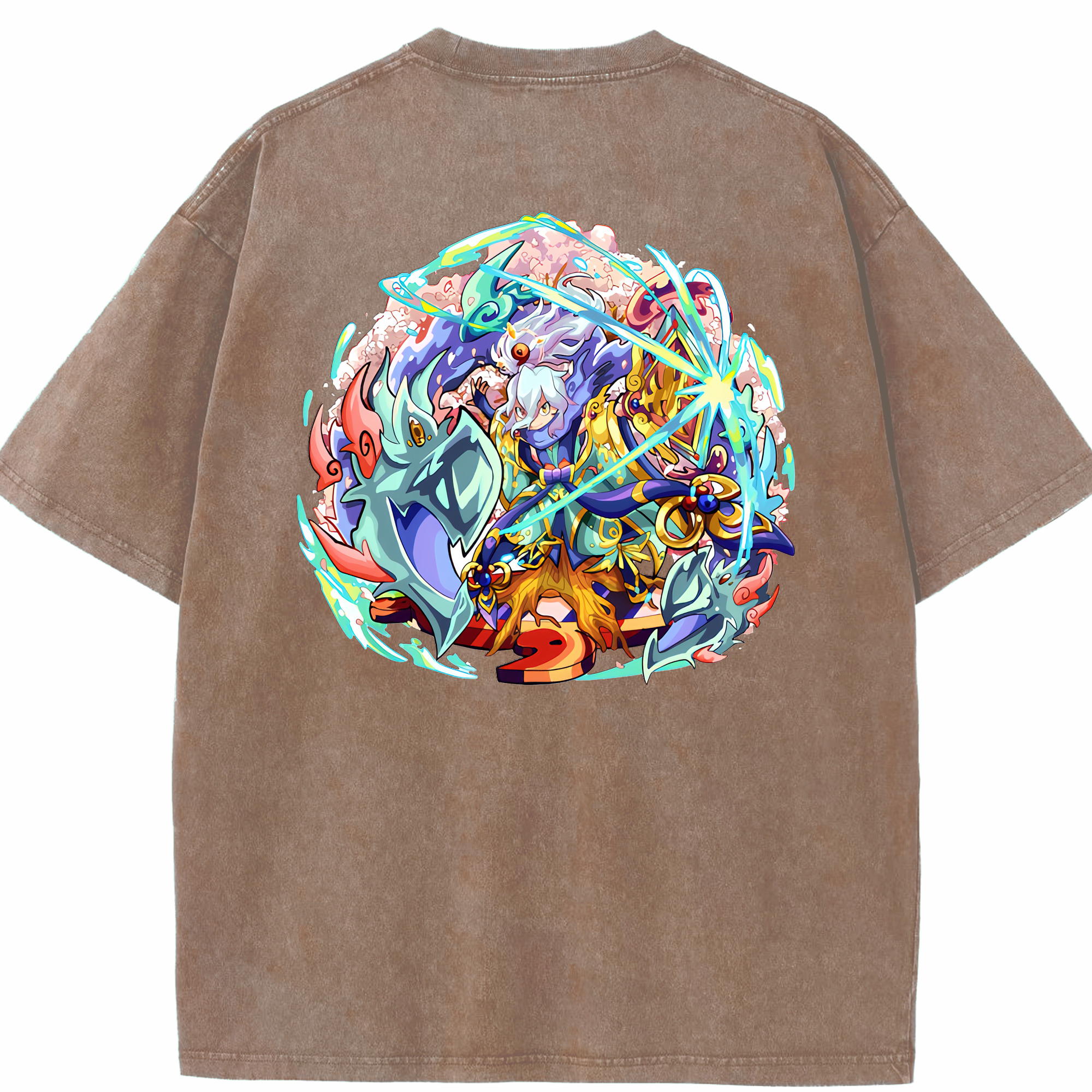 （画像用） 妖怪ウォッチ Yo-kai Watch 綿100% ヴィンテージ風 半袖Tシャツ（背面プリント）