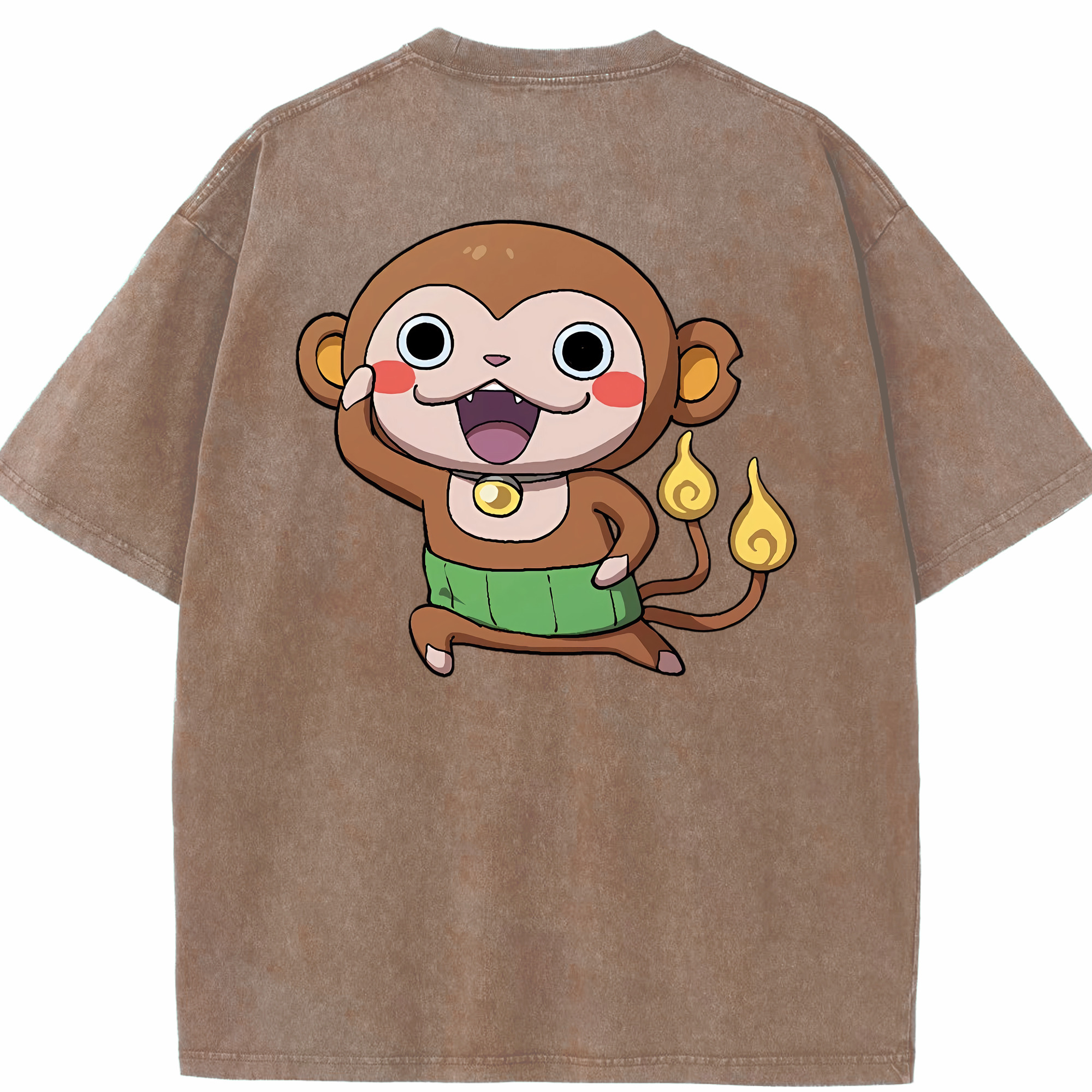 （画像用） 妖怪ウォッチ Yo-kai Watch 綿100% ヴィンテージ風 半袖Tシャツ（背面プリント）