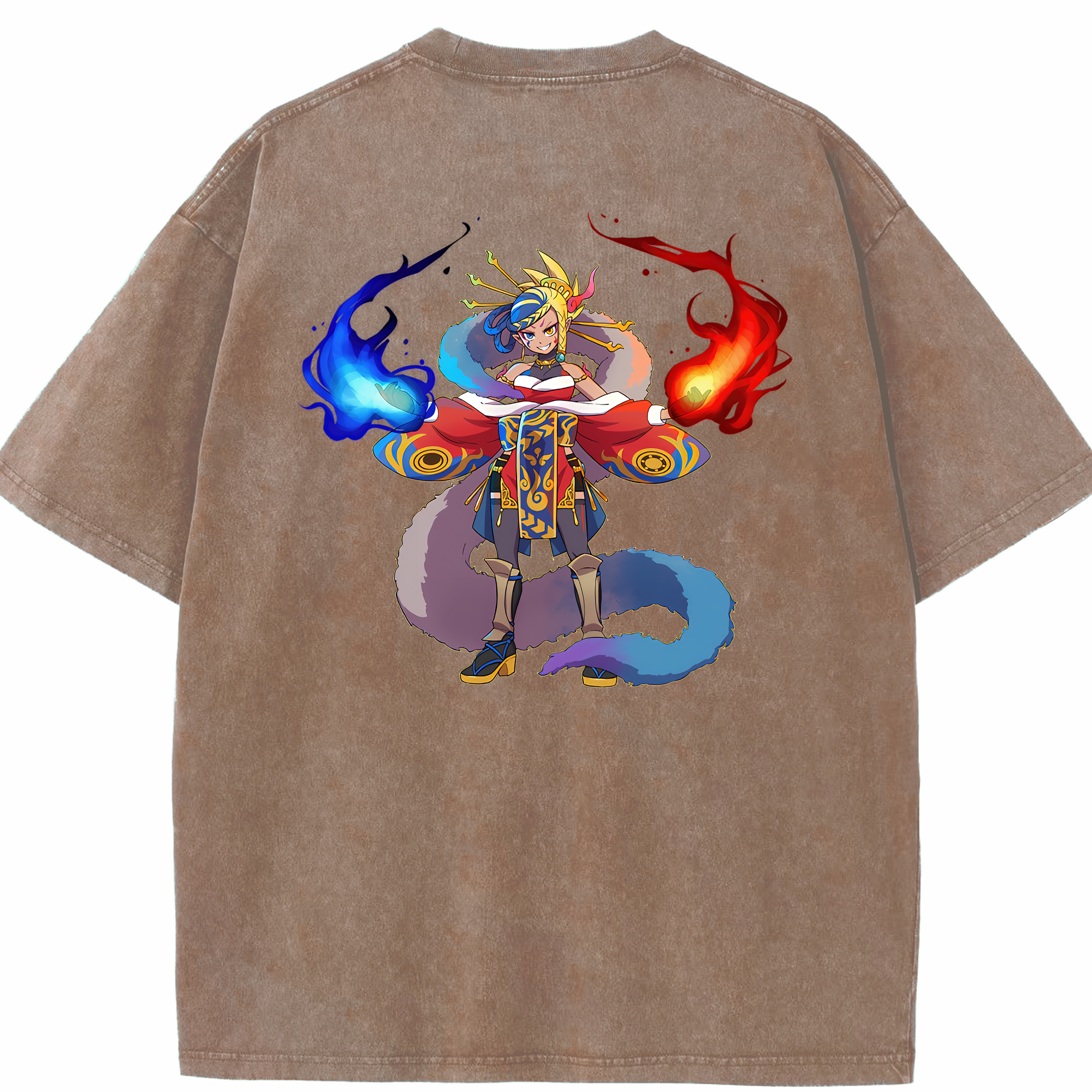 （画像用） 妖怪ウォッチ Yo-kai Watch 綿100% ヴィンテージ風 半袖Tシャツ（背面プリント）
