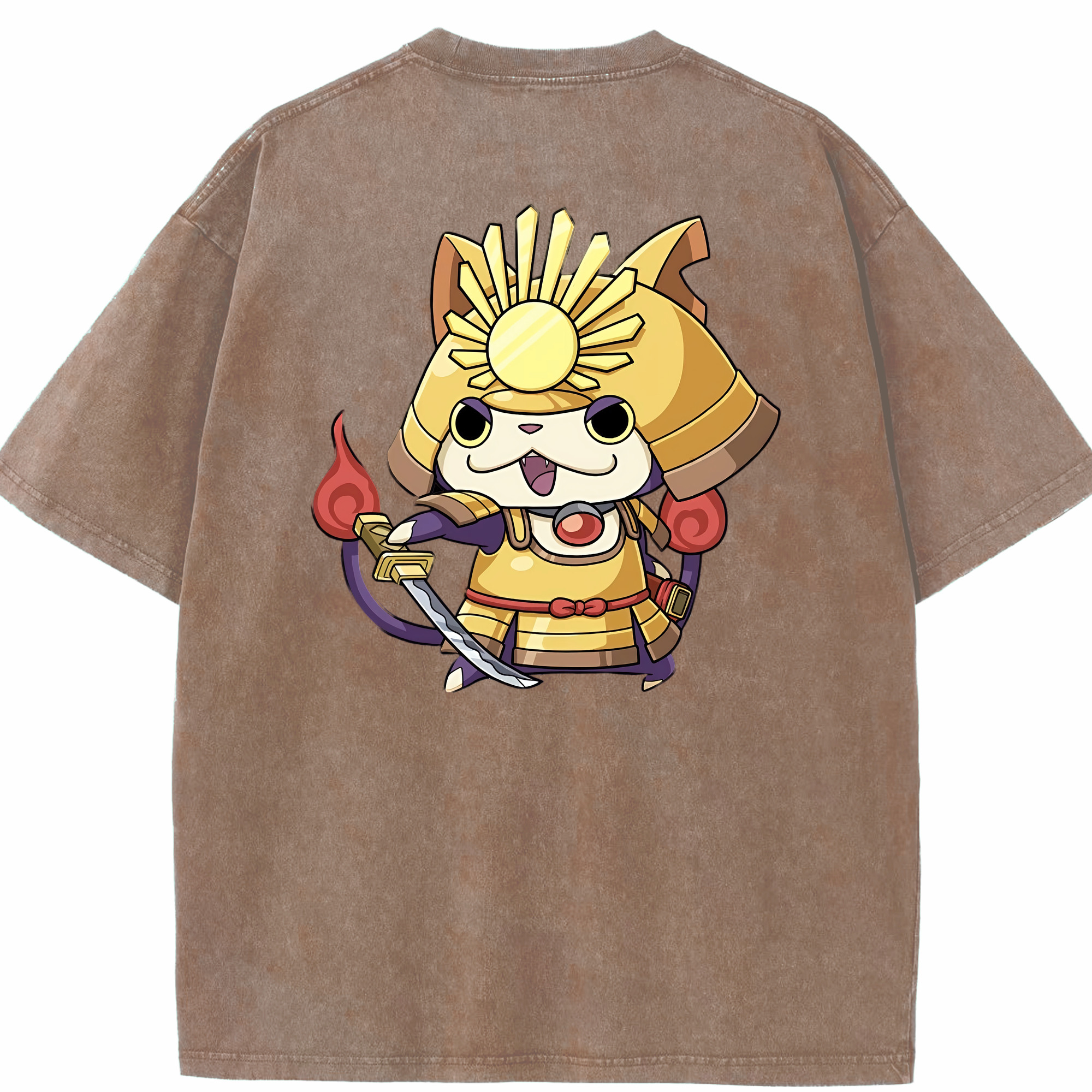 （画像用） 妖怪ウォッチ Yo-kai Watch 綿100% ヴィンテージ風 半袖Tシャツ（背面プリント）
