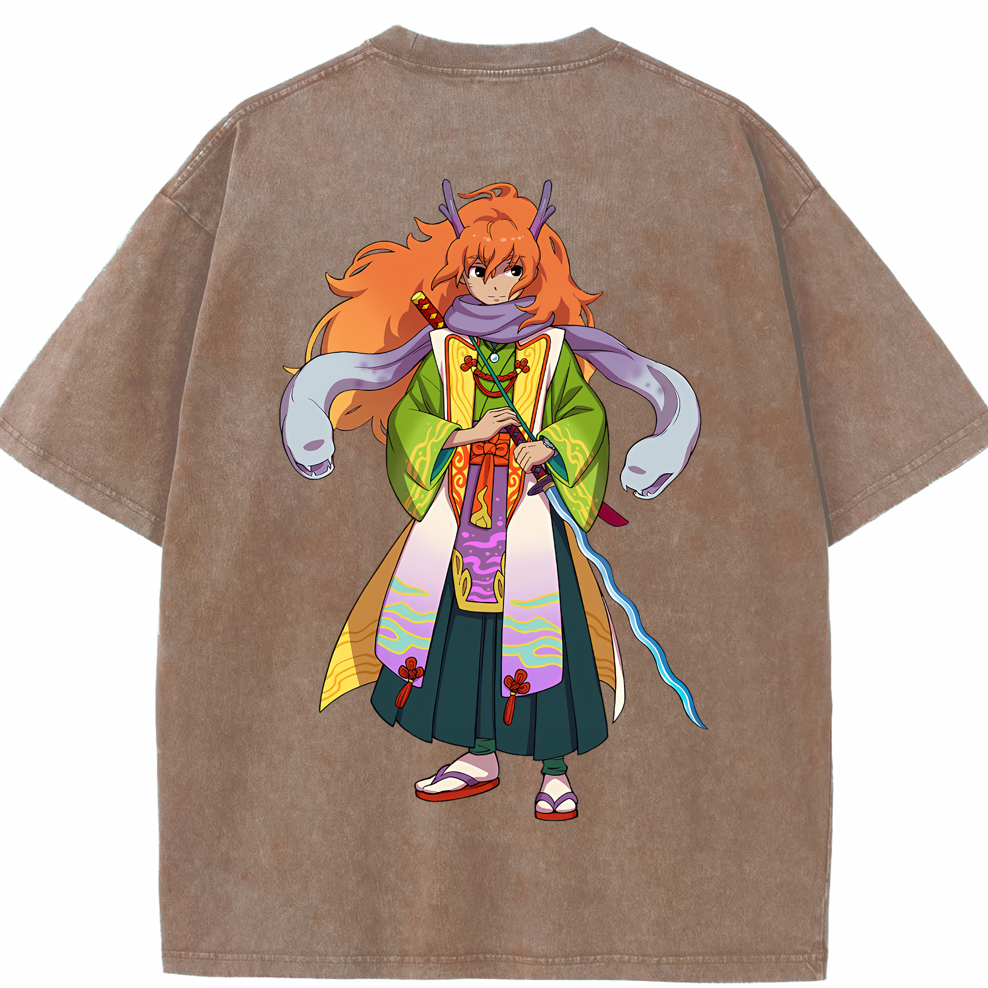（画像用） 妖怪ウォッチ Yo-kai Watch 綿100% ヴィンテージ風 半袖Tシャツ（背面プリント）