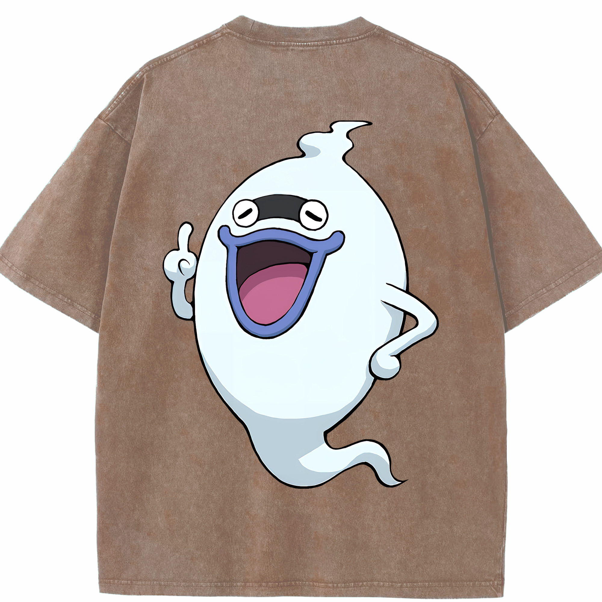 （画像用） 妖怪ウォッチ Yo-kai Watch 綿100% ヴィンテージ風 半袖Tシャツ（背面プリント）