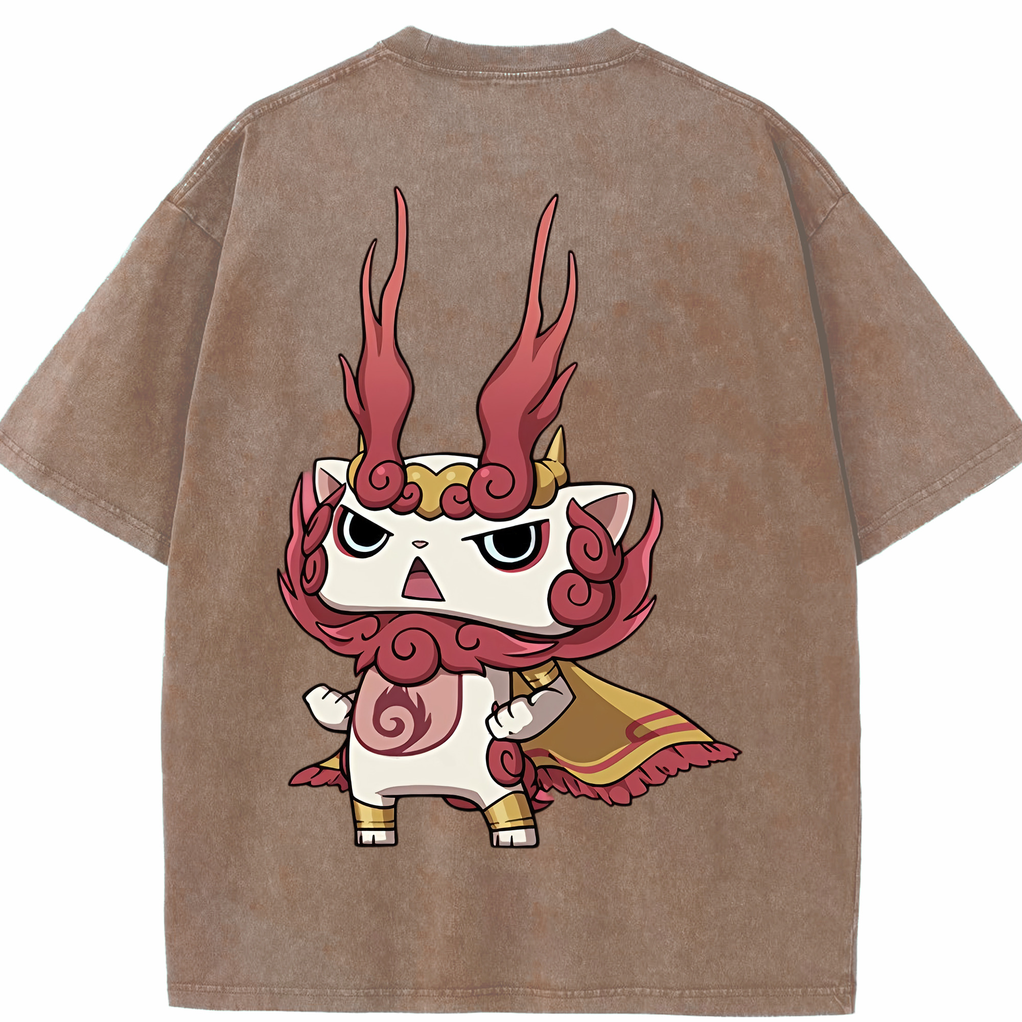（画像用） 妖怪ウォッチ Yo-kai Watch 綿100% ヴィンテージ風 半袖Tシャツ（背面プリント）