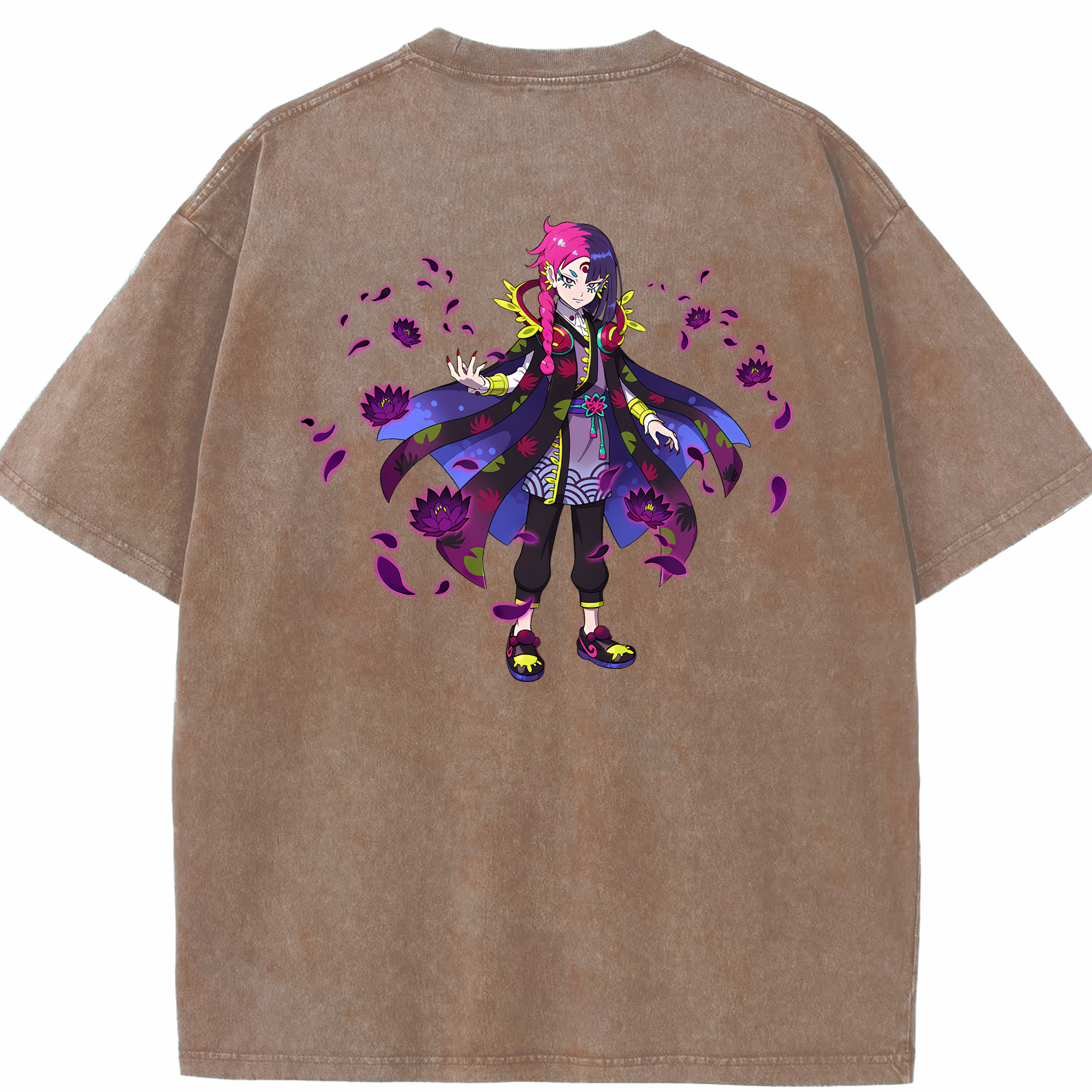 （画像用） 妖怪ウォッチ Yo-kai Watch 綿100% ヴィンテージ風 半袖Tシャツ（背面プリント）