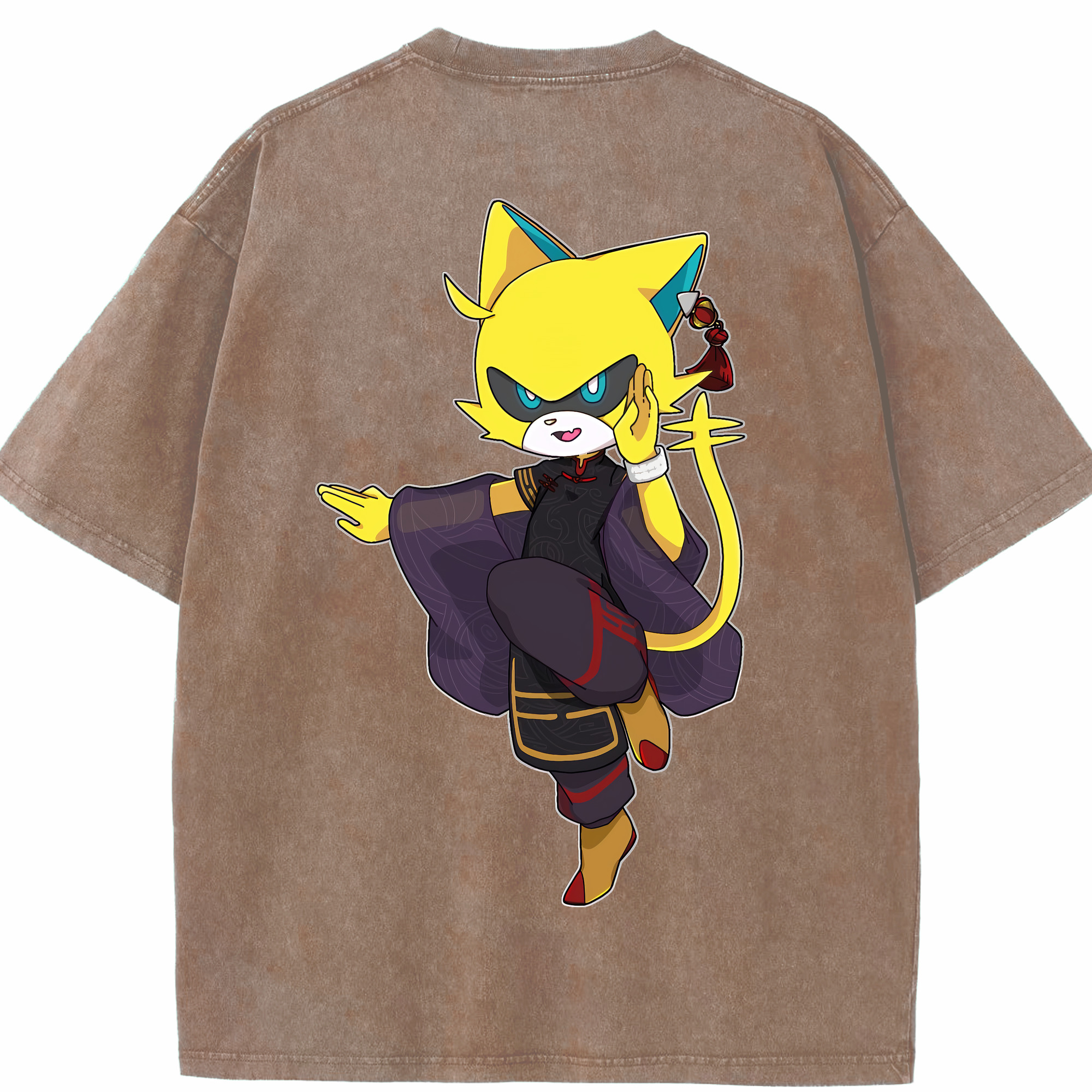 （画像用） 妖怪ウォッチ Yo-kai Watch 綿100% ヴィンテージ風 半袖Tシャツ（背面プリント）