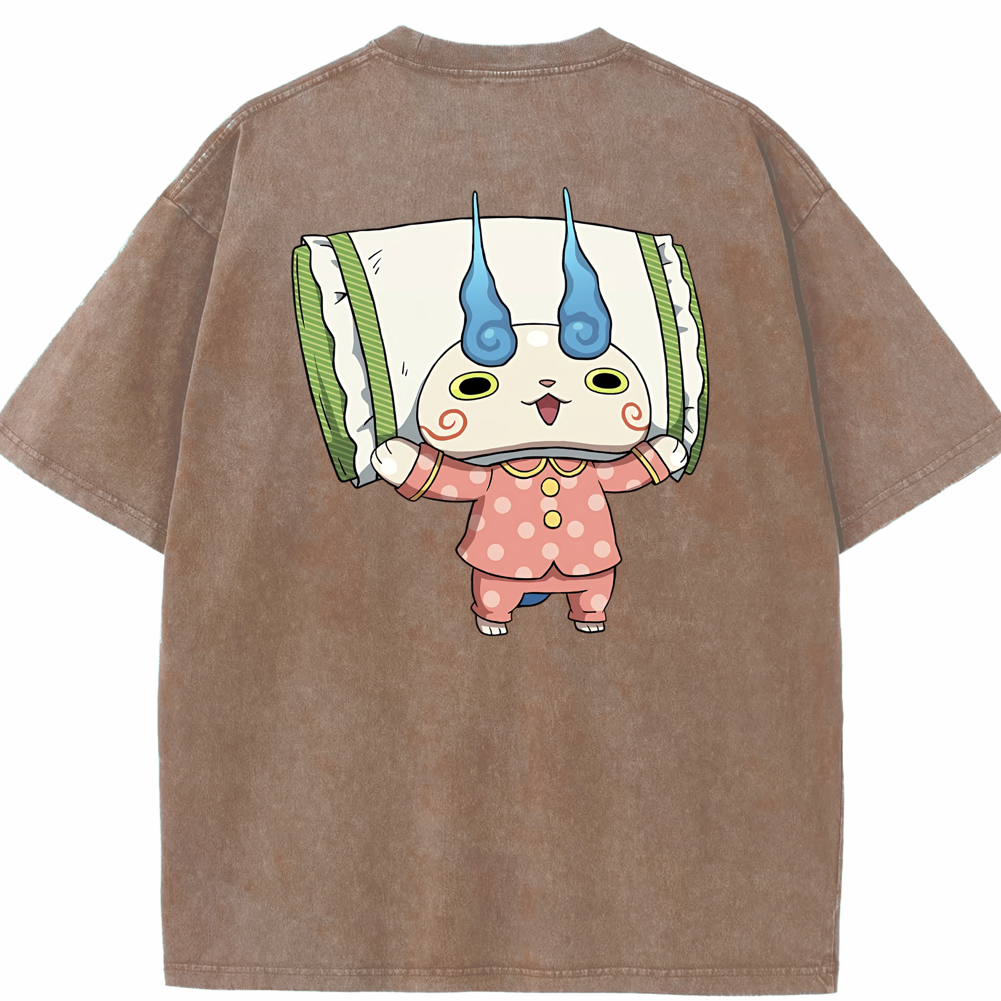（画像用） 妖怪ウォッチ Yo-kai Watch 綿100% ヴィンテージ風 半袖Tシャツ（背面プリント）