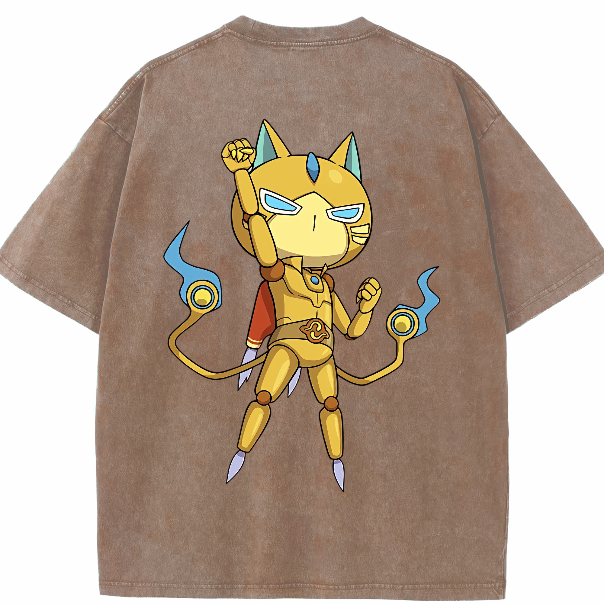 （画像用） 妖怪ウォッチ Yo-kai Watch 綿100% ヴィンテージ風 半袖Tシャツ（背面プリント）