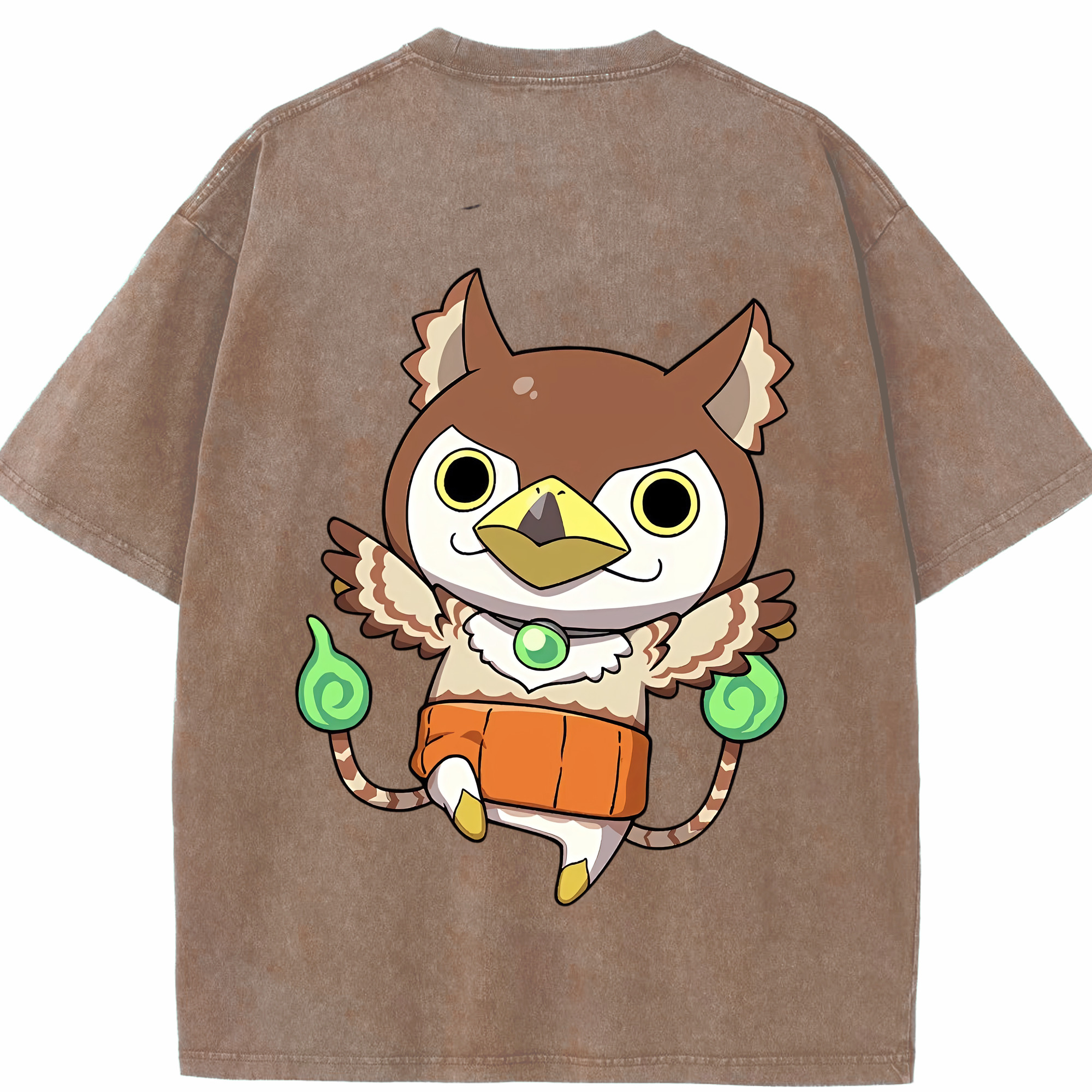 （画像用） 妖怪ウォッチ Yo-kai Watch 綿100% ヴィンテージ風 半袖Tシャツ（背面プリント）