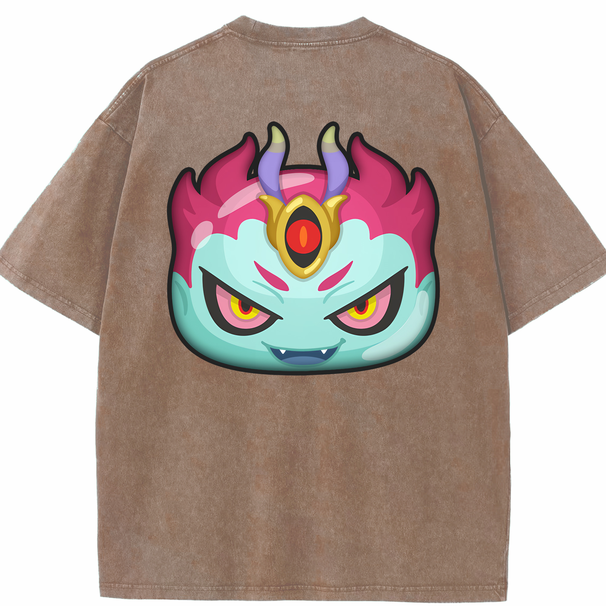 （画像用） 妖怪ウォッチ Yo-kai Watch 綿100% ヴィンテージ風 半袖Tシャツ（背面プリント）