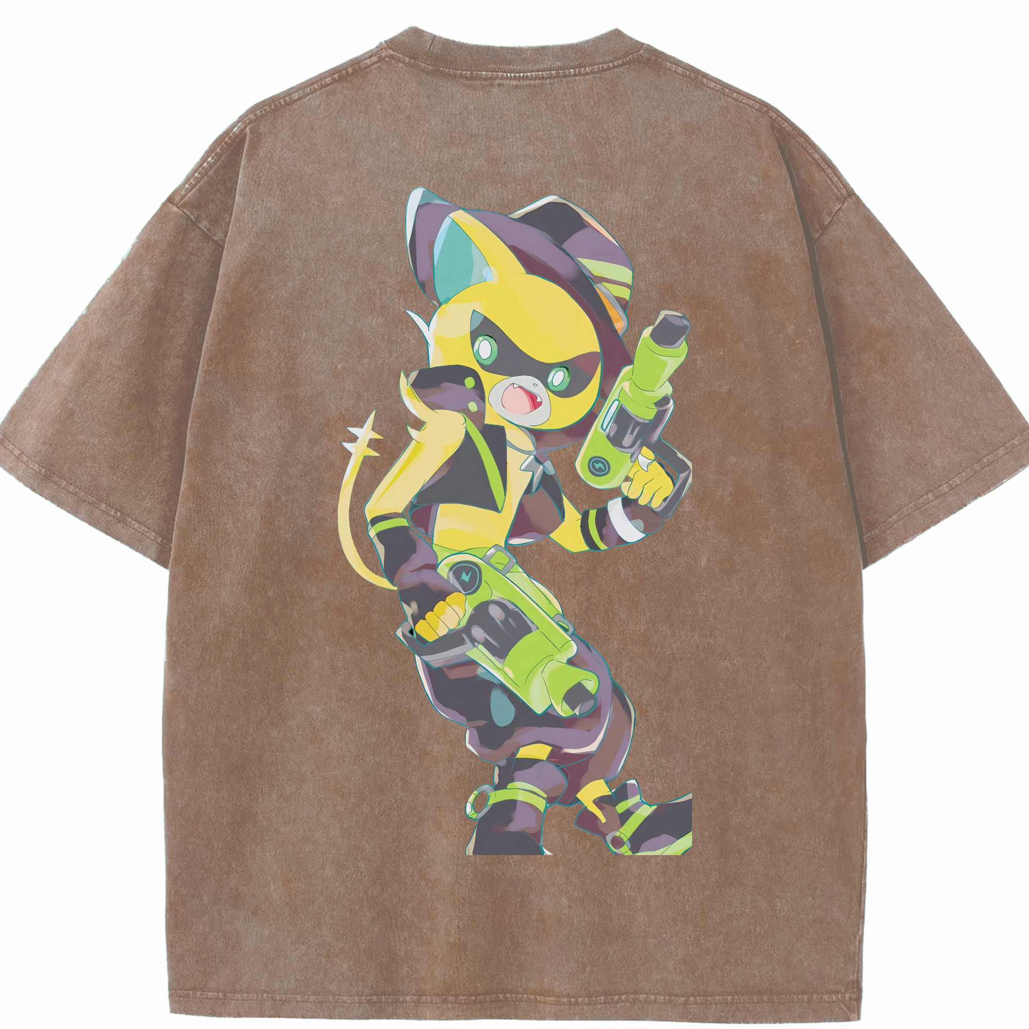 （画像用） 妖怪ウォッチ Yo-kai Watch 綿100% ヴィンテージ風 半袖Tシャツ（背面プリント）