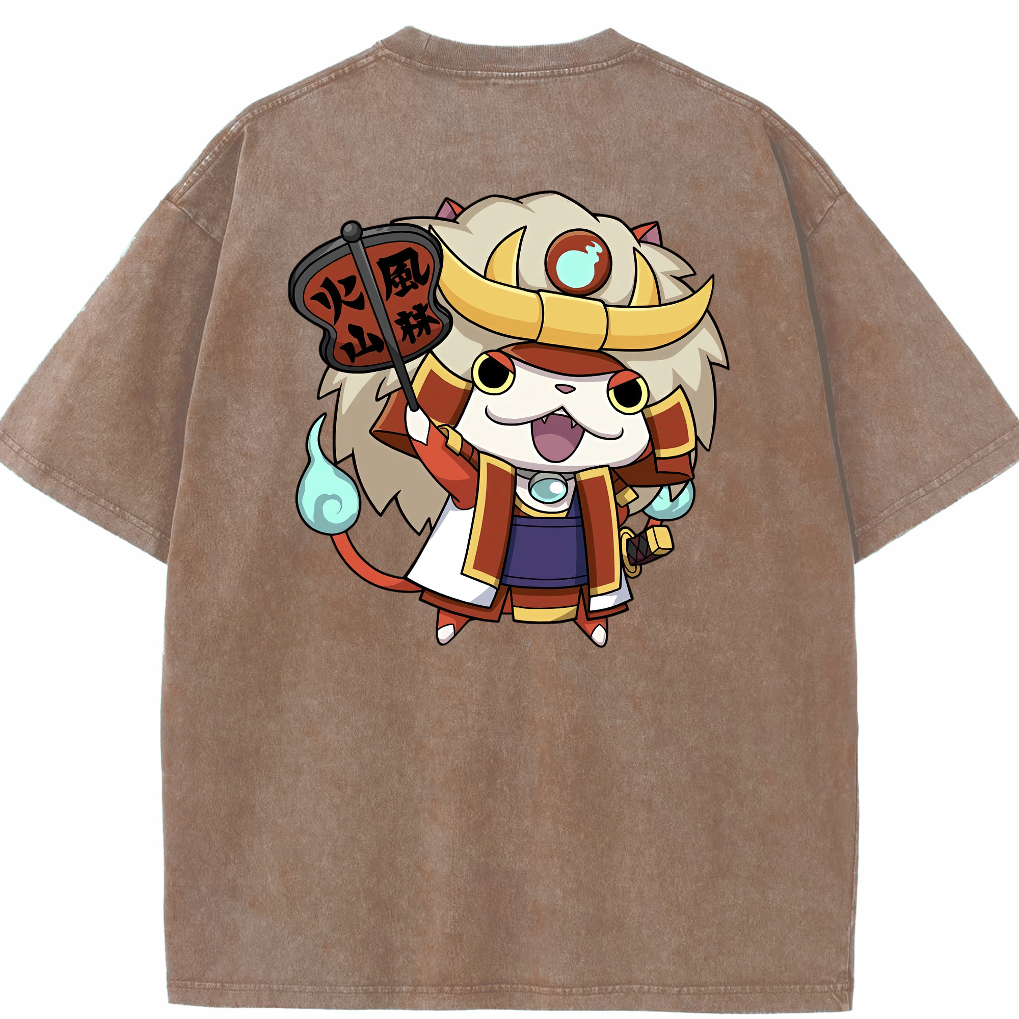 （画像用） 妖怪ウォッチ Yo-kai Watch 綿100% ヴィンテージ風 半袖Tシャツ（背面プリント）