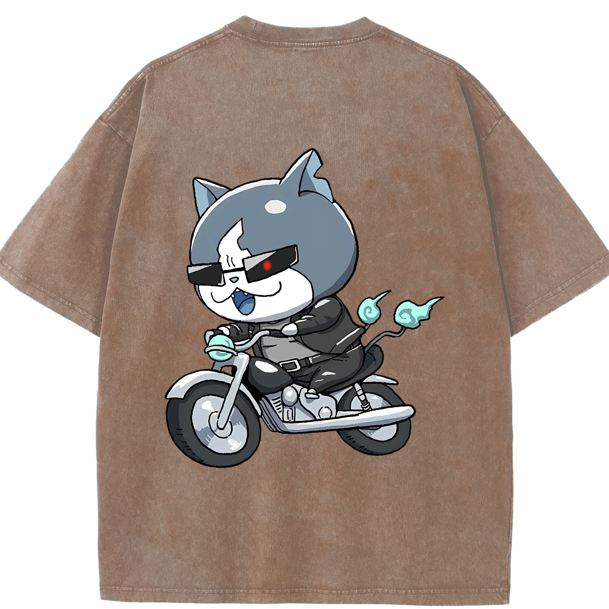 （画像用） 妖怪ウォッチ Yo-kai Watch 綿100% ヴィンテージ風 半袖Tシャツ（背面プリント）